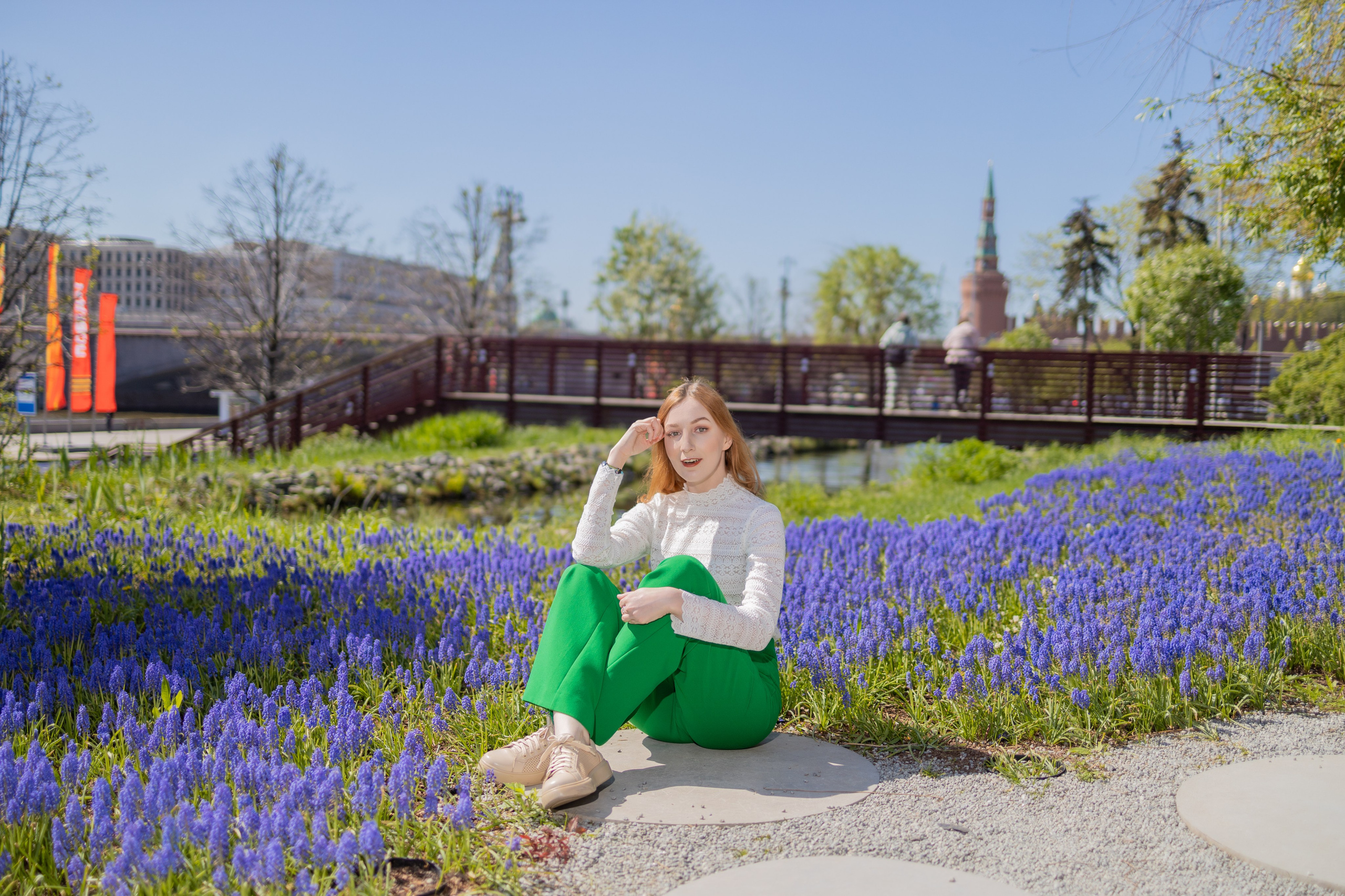 Весенняя прогулка с Еленой по Патриаршим. Репортажный, семейный и студийный фотограф в Москве Демин Алексей