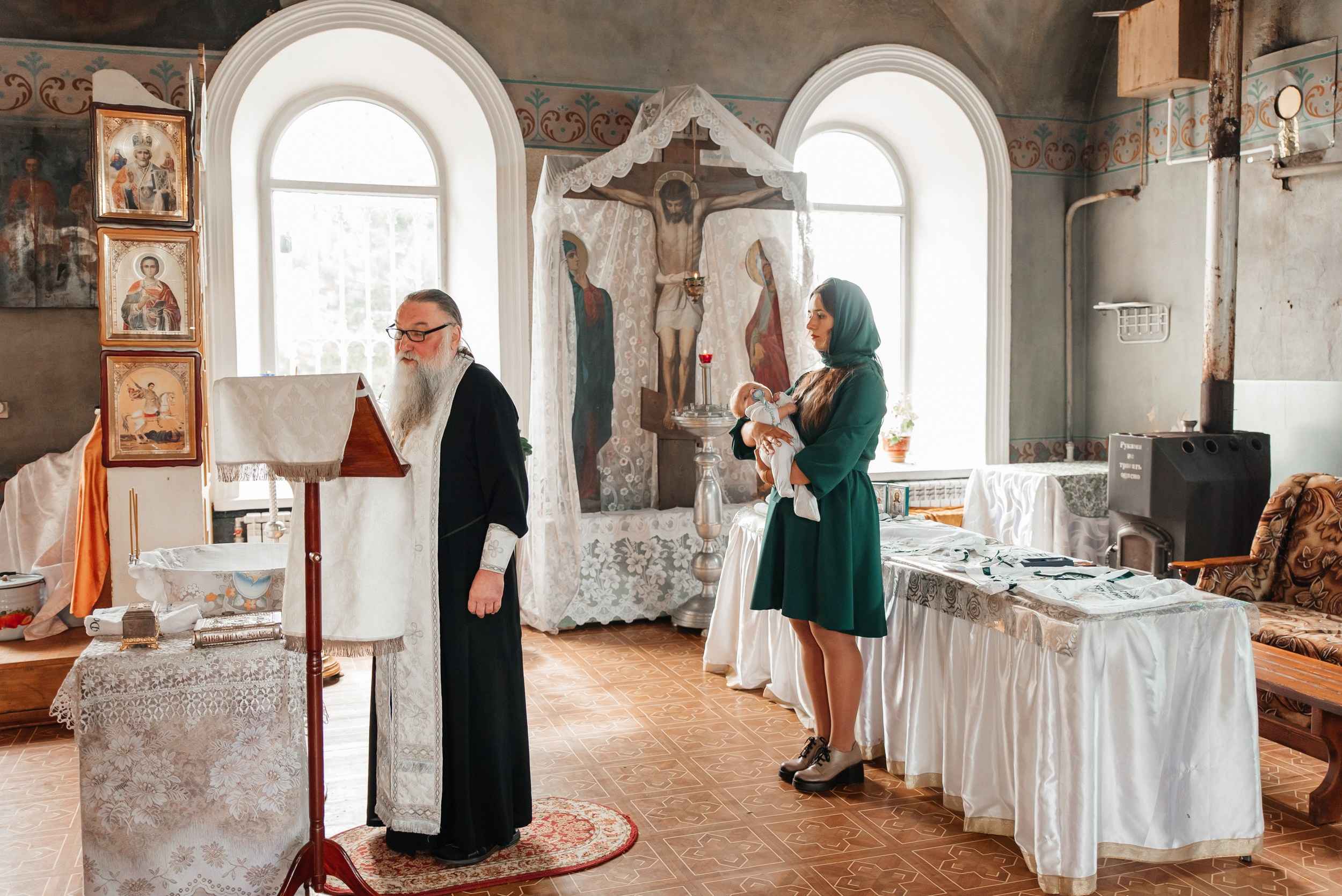 Крещение Георгия. Свадебный и семейный фотограф в Туле Анастасия Чаликова