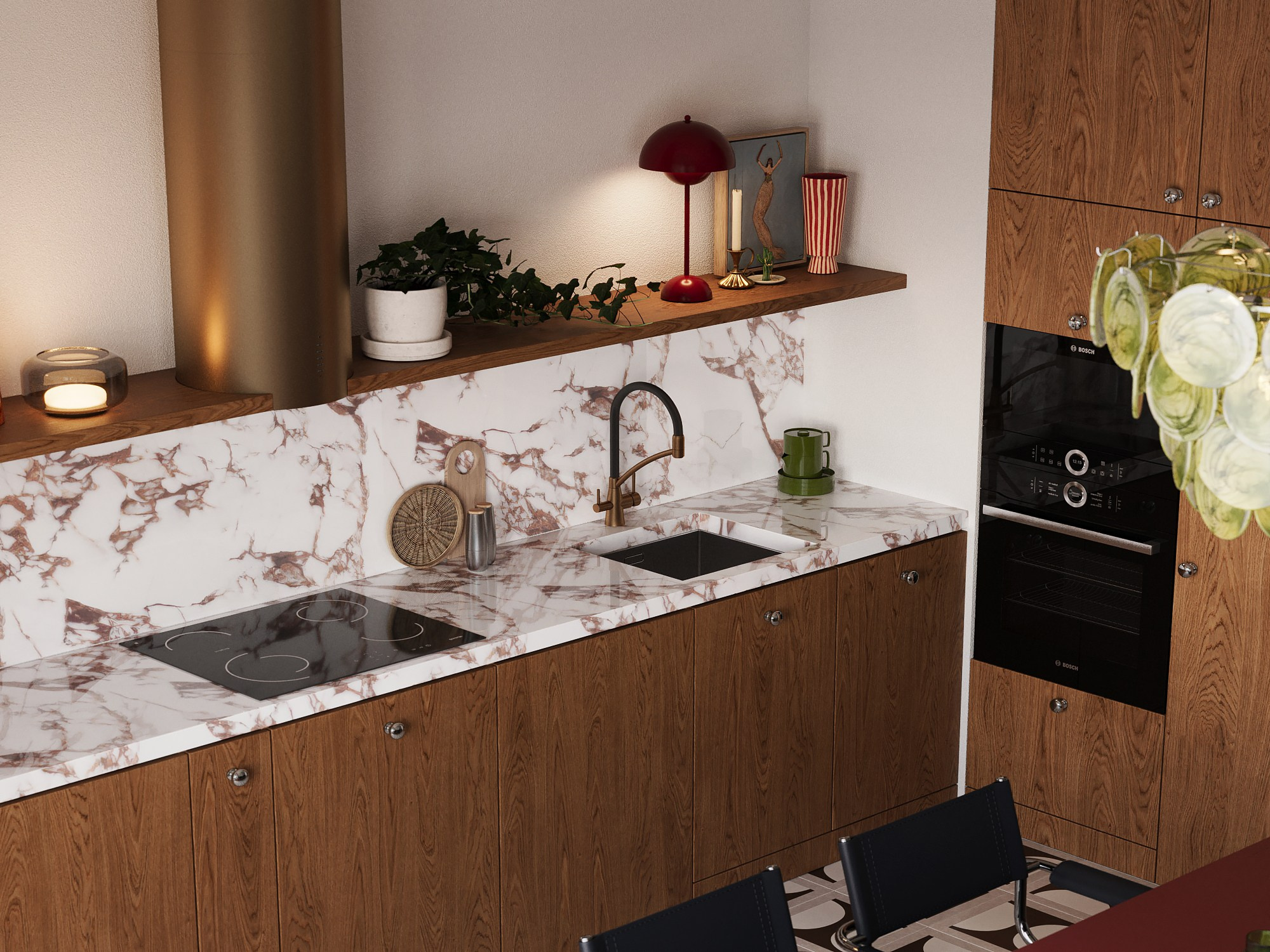 Квартира для творческой пары. 3D-дизайнер Кристина Пуляевская