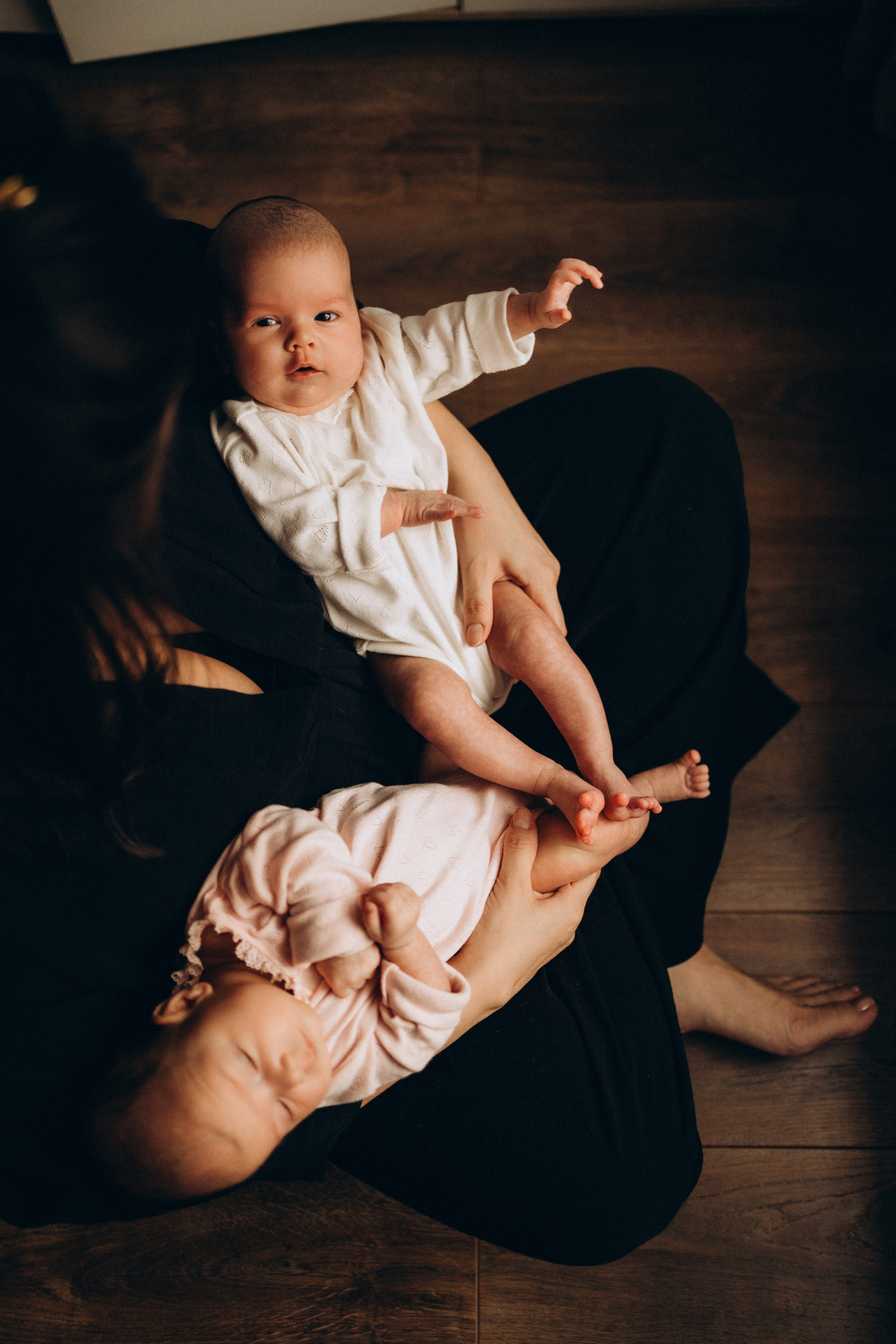 Маша и Варя 2 месяца. Евгения Пелипас