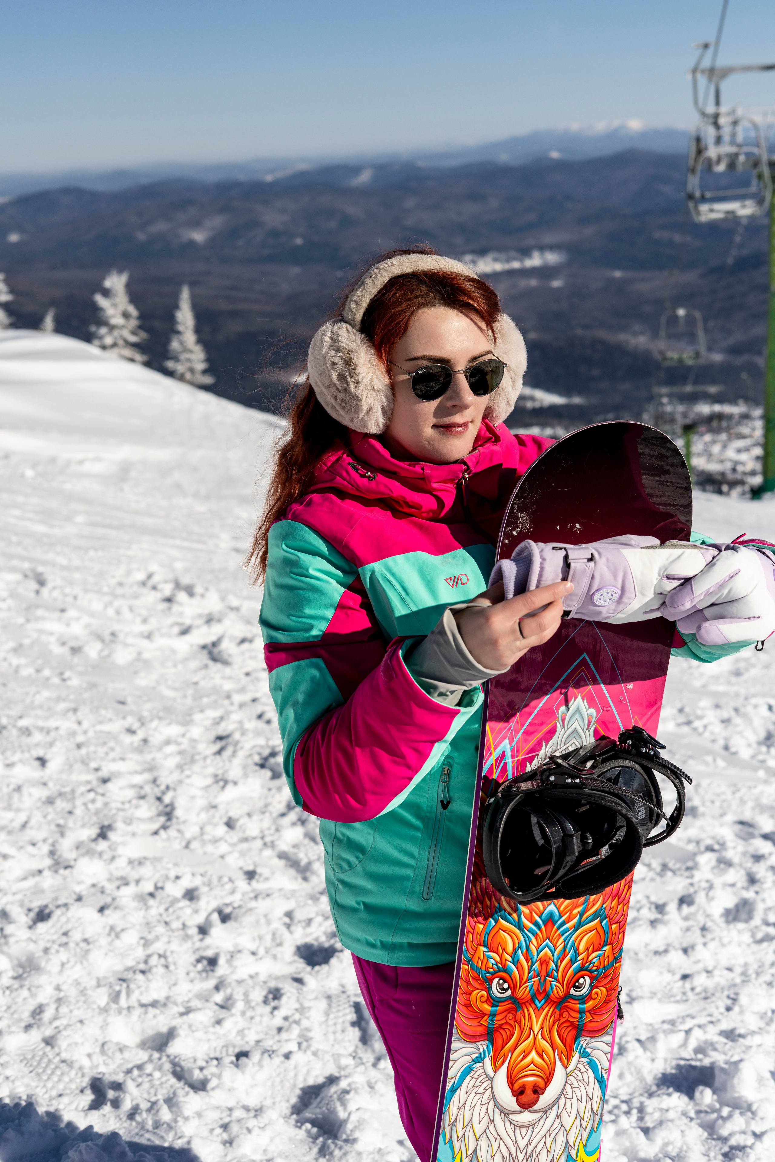 Фотосессия на вершине. Анастасия Паршукова — фотограф Шерегеш Новосибирск