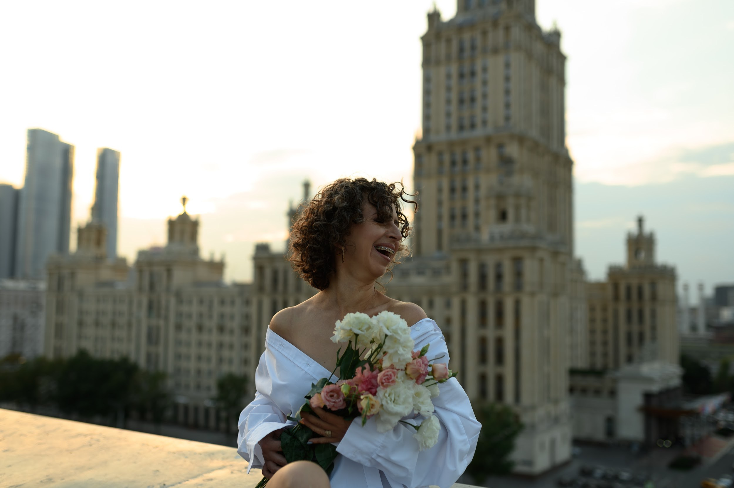 Оксана. Крыша. Фотограф Марина Росси