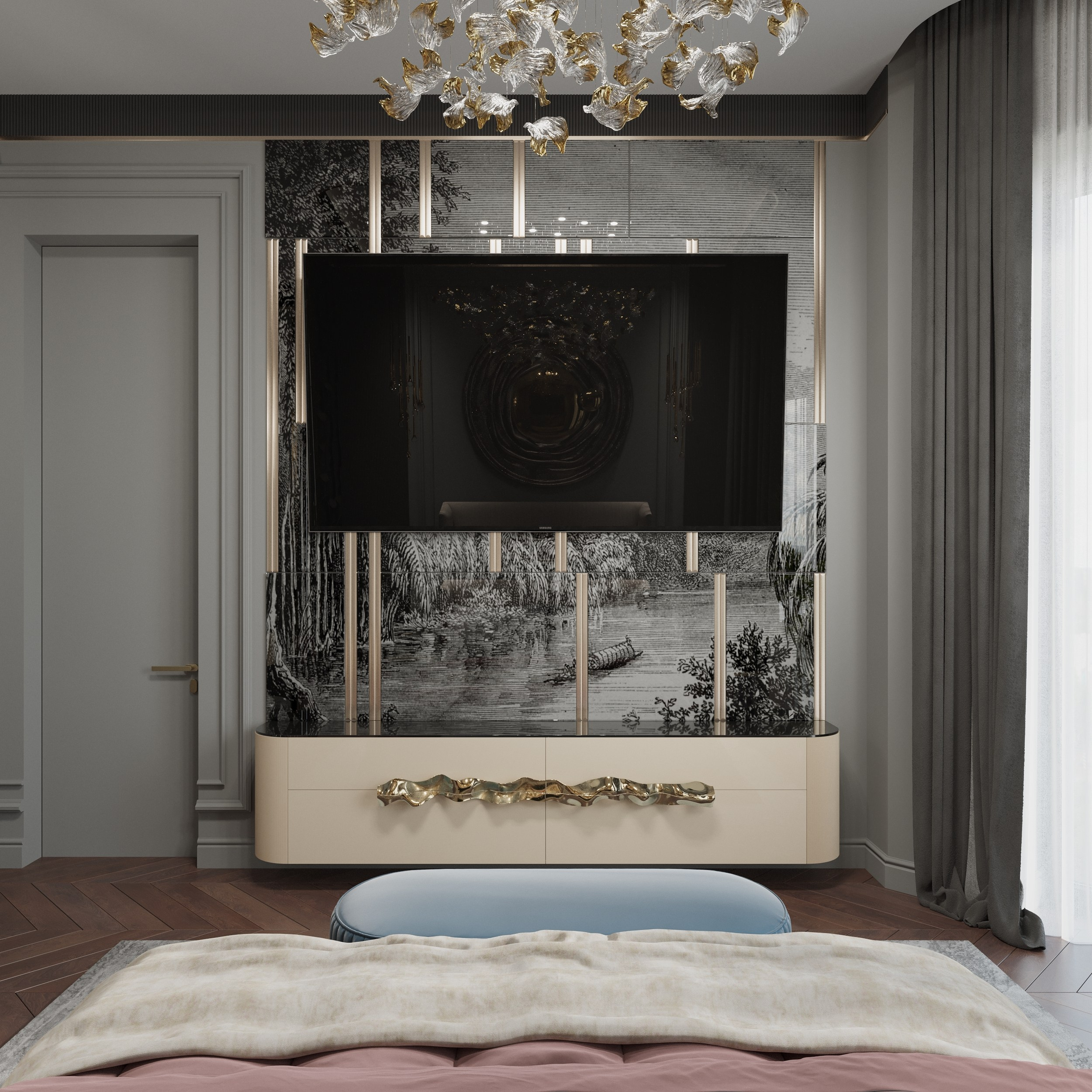 Дом в Новотиторовской — визуализация роскошного особняка. 3Д Визуализация Интерьера и Архитектуры