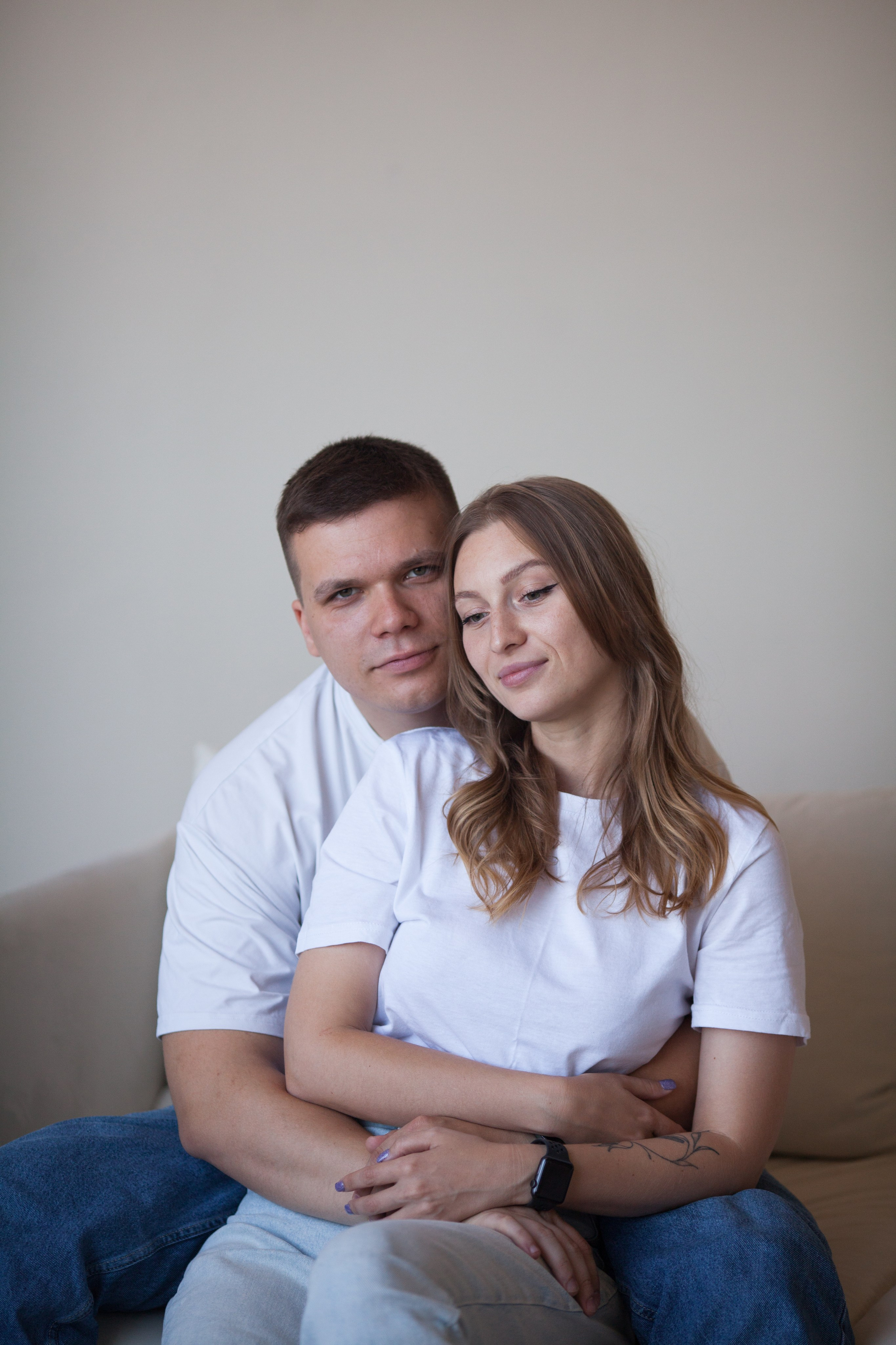 Женя и Кристина минимализм. Семейный и детский фотограф в Краснодаре Брусилова Марина