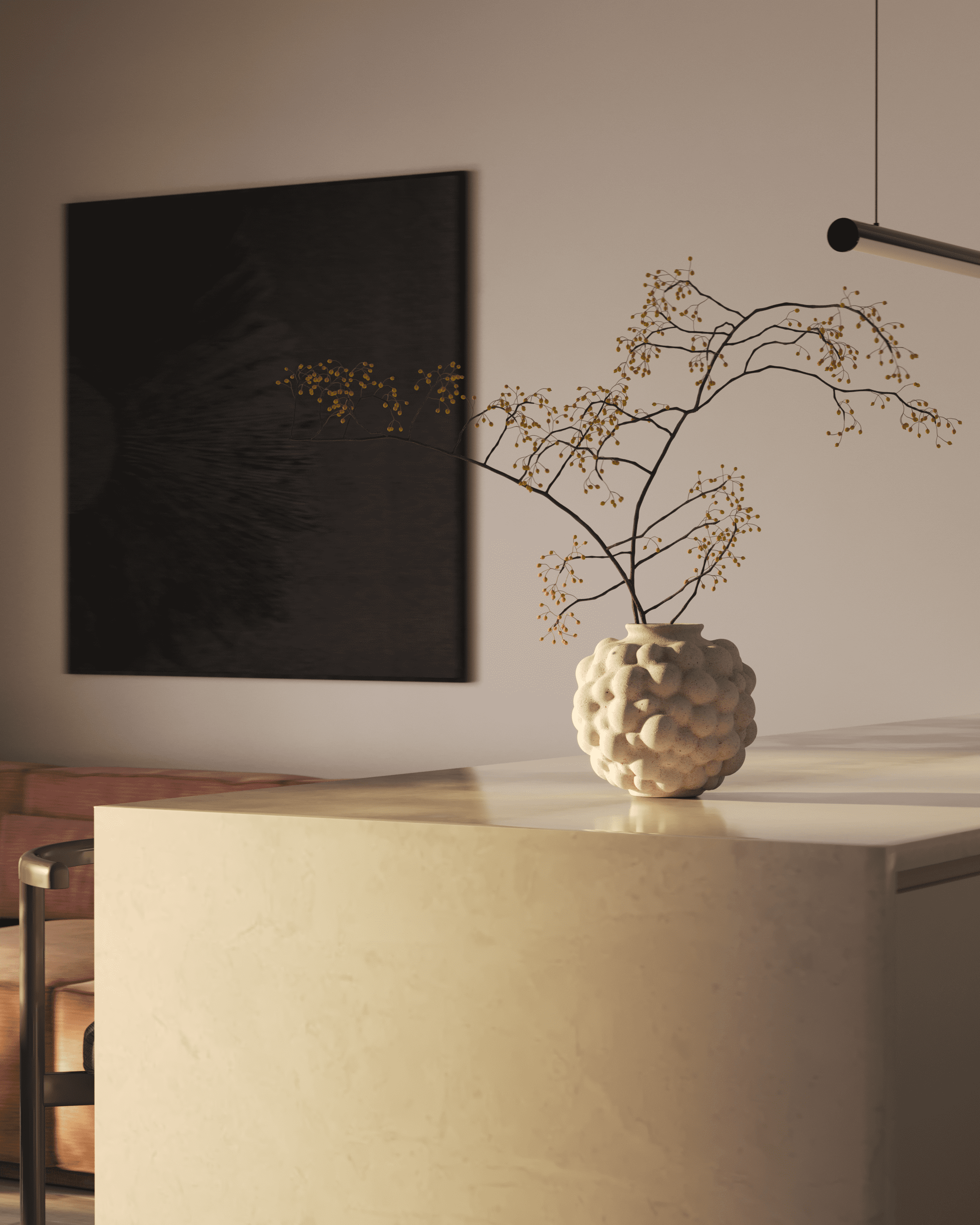 Kitchen-living room. Cg artist Shchapov Dmitry