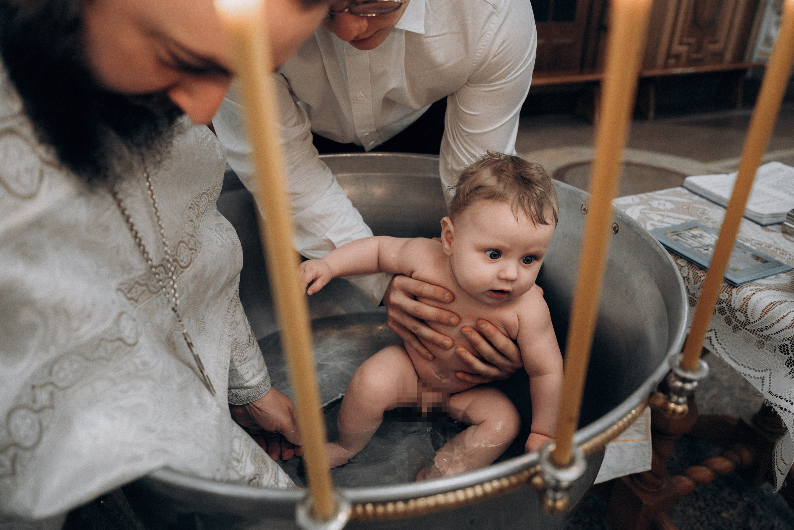 Фотосъемка крещения в Благовещенском соборе. Свадебный и репортажный фотограф в Воронеже Роман Янко