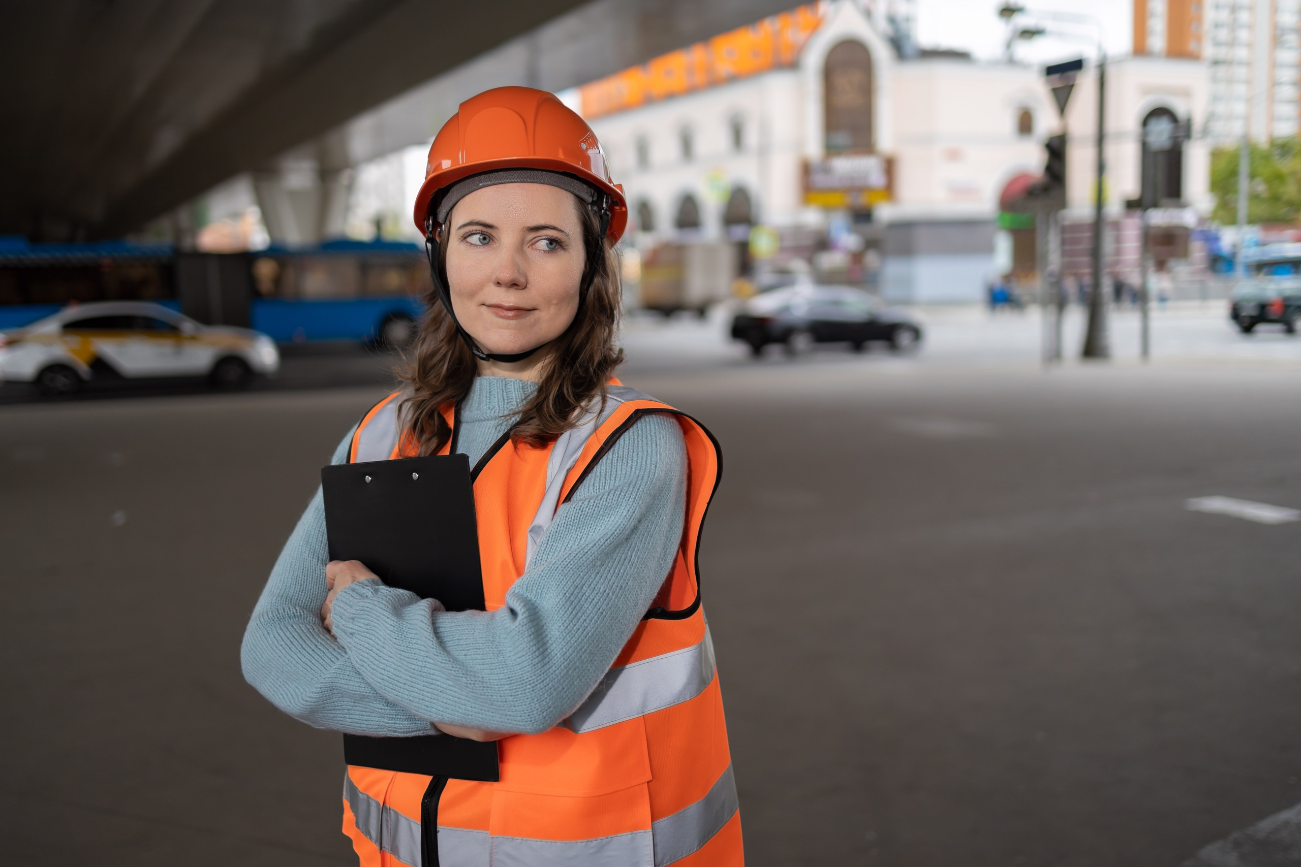 Фотосессия «Стройка» модель Ирина. Репортажный, семейный и студийный фотограф в Москве Демин Алексей