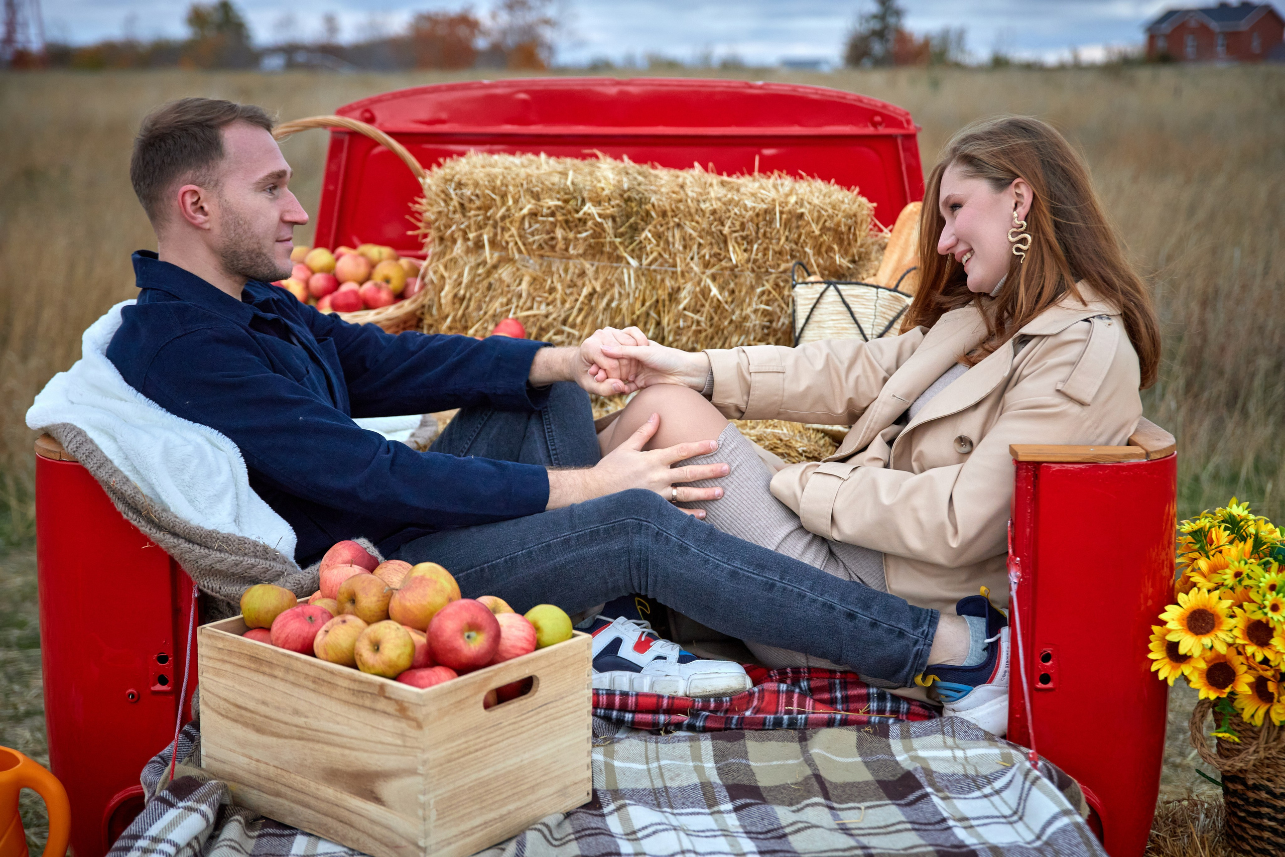 Осенняя с машиной. Фотограф в Самаре Анастасия Афанасьева