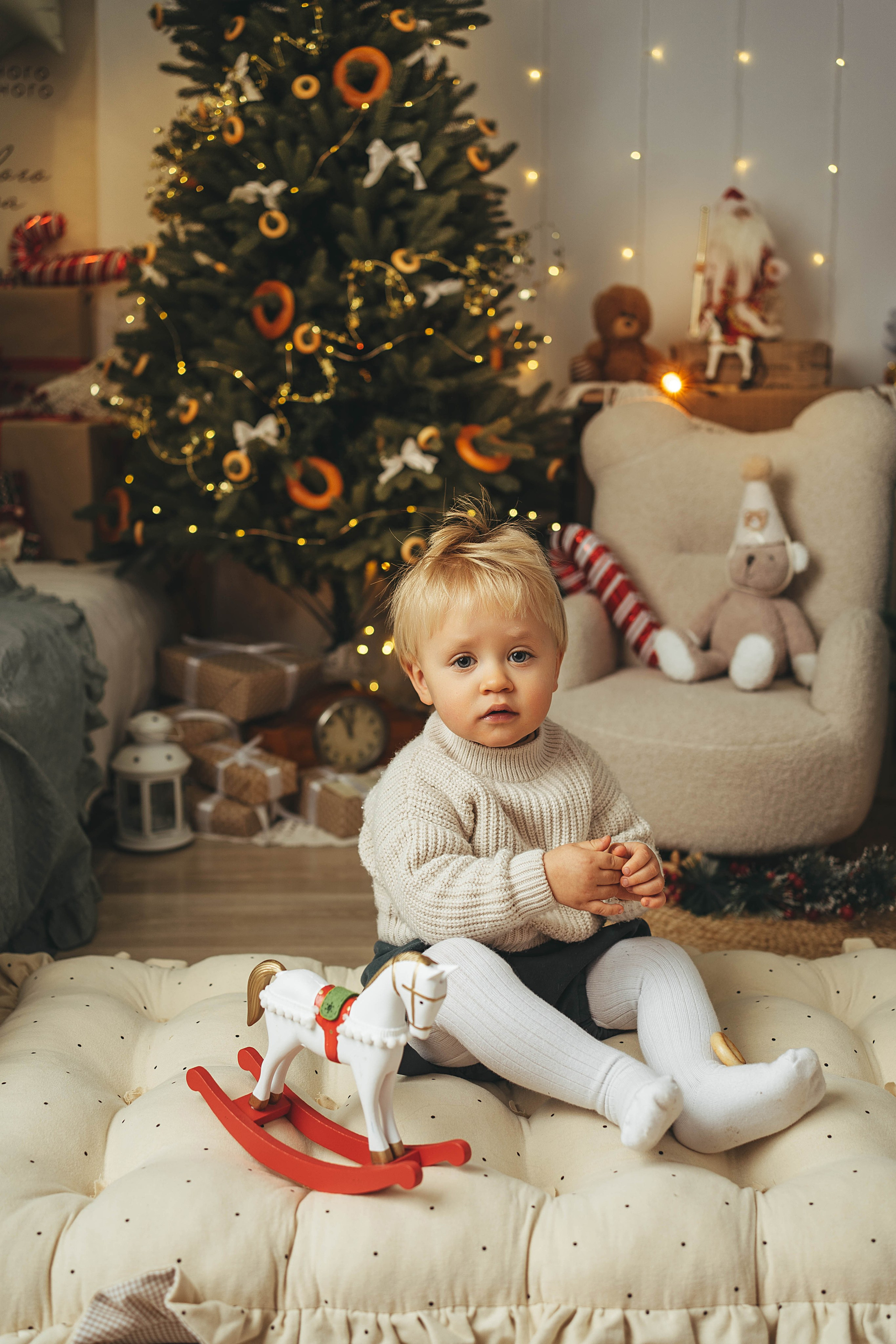 Новогодний фотопроект для малышей 2026. Семейный и детский фотограф новорожденных Ульяновск