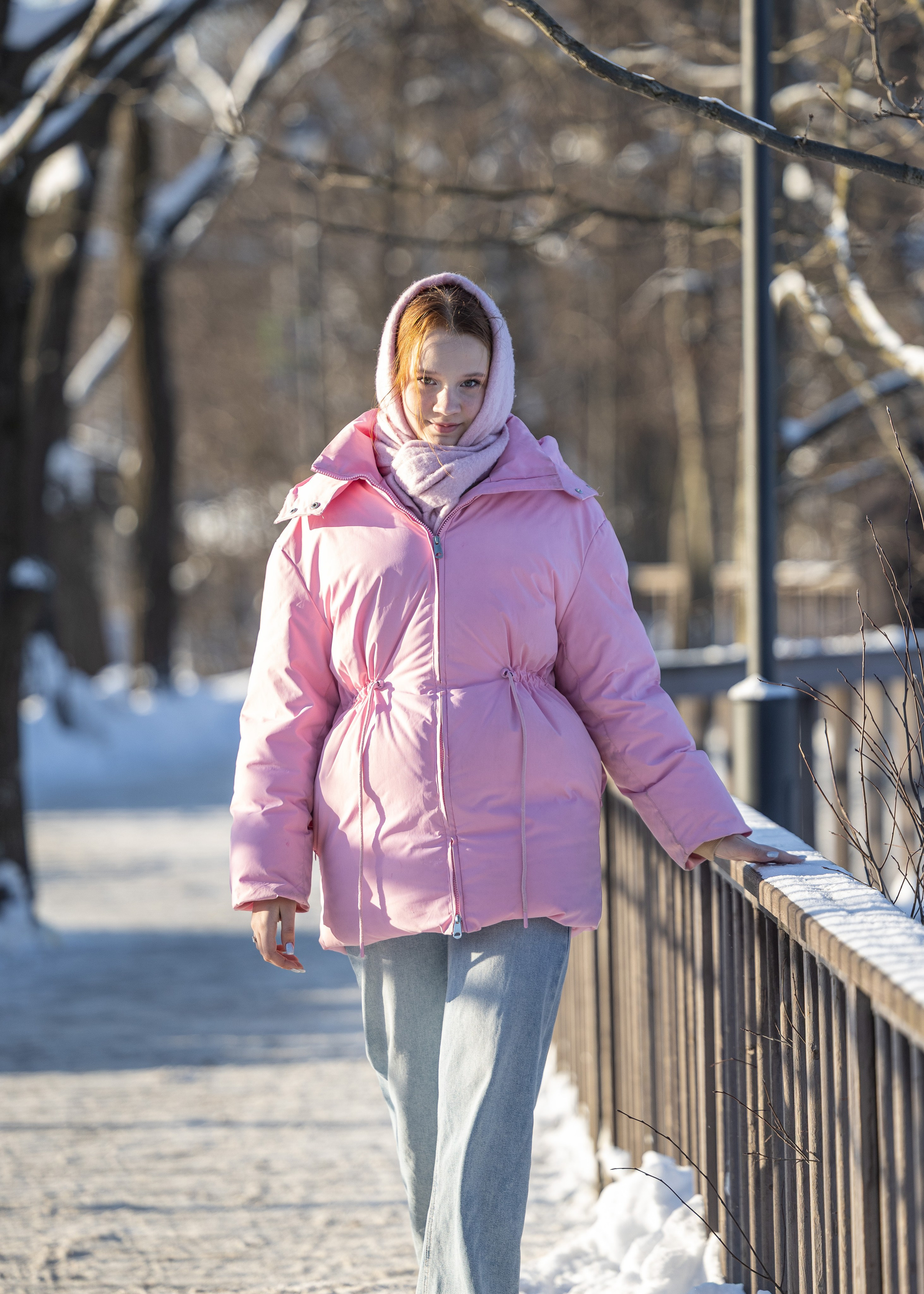 Олеся. Зимний фотосет. Фотограф Владимир Охрименко