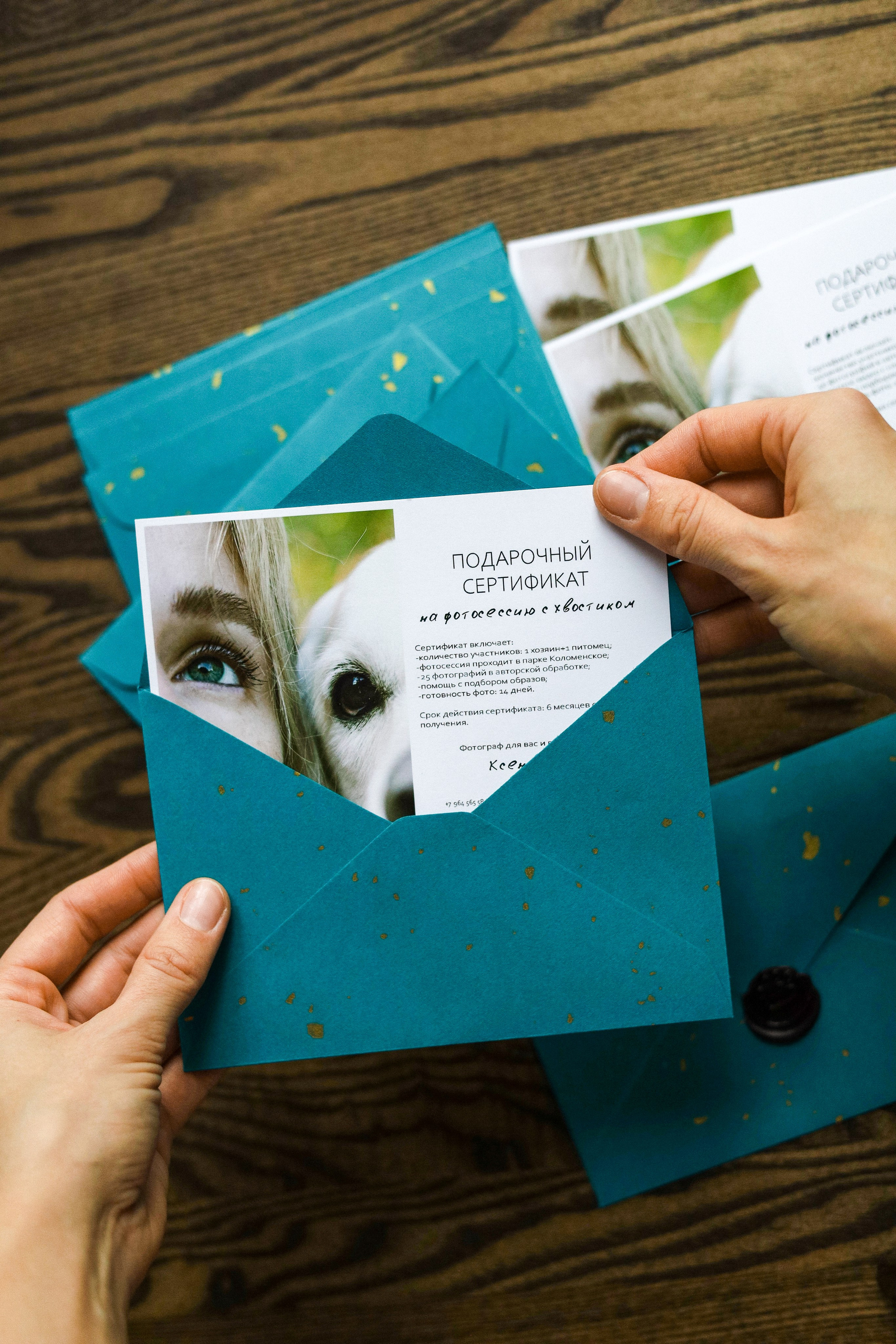 Подарочный сертификат. Фотограф-анималист Ксения Шевцова|Москва