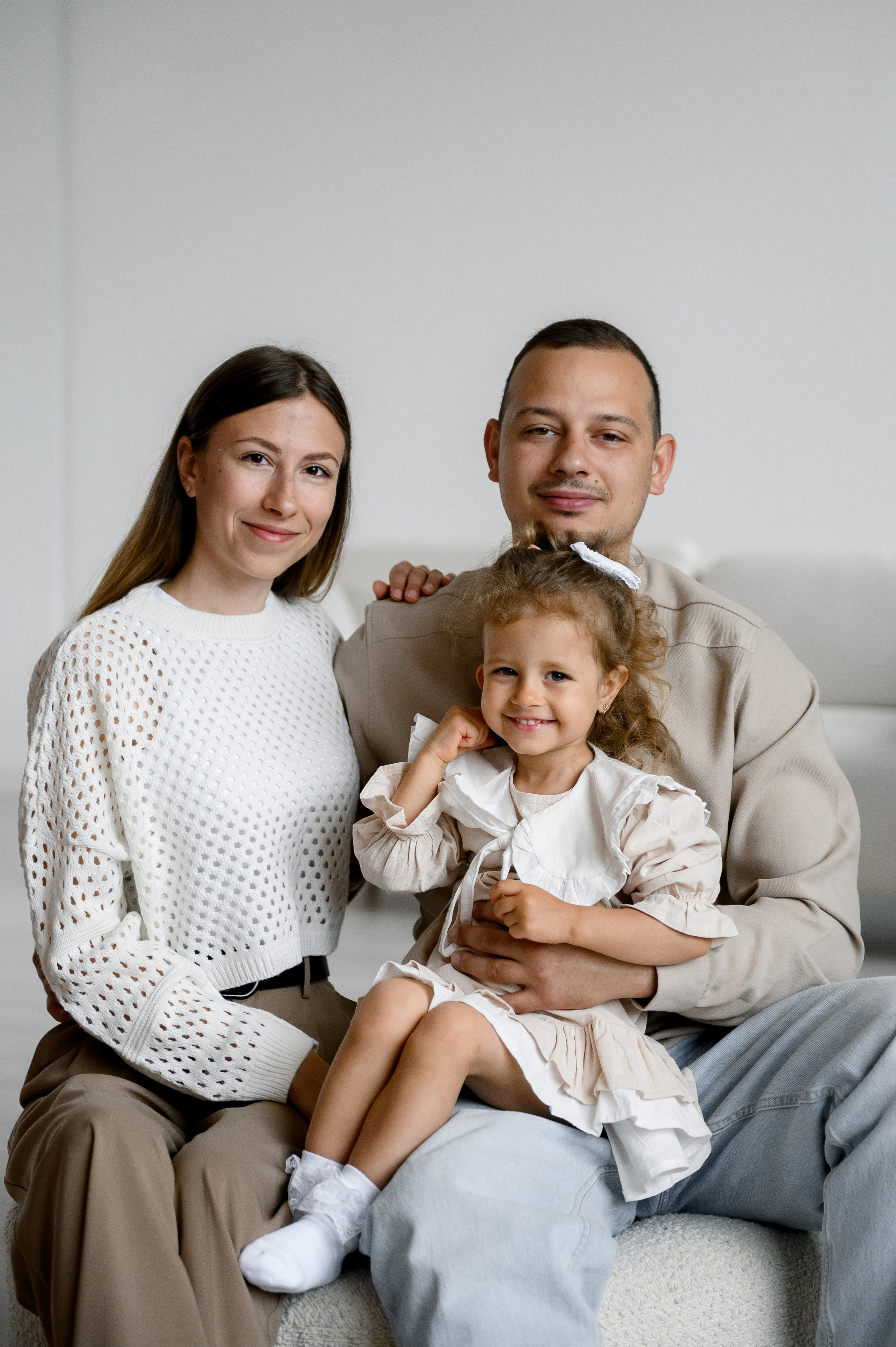 Очаровательная Ева с родителями. Свадебный и семейный фотограф в Ставрополе Роман Иванов