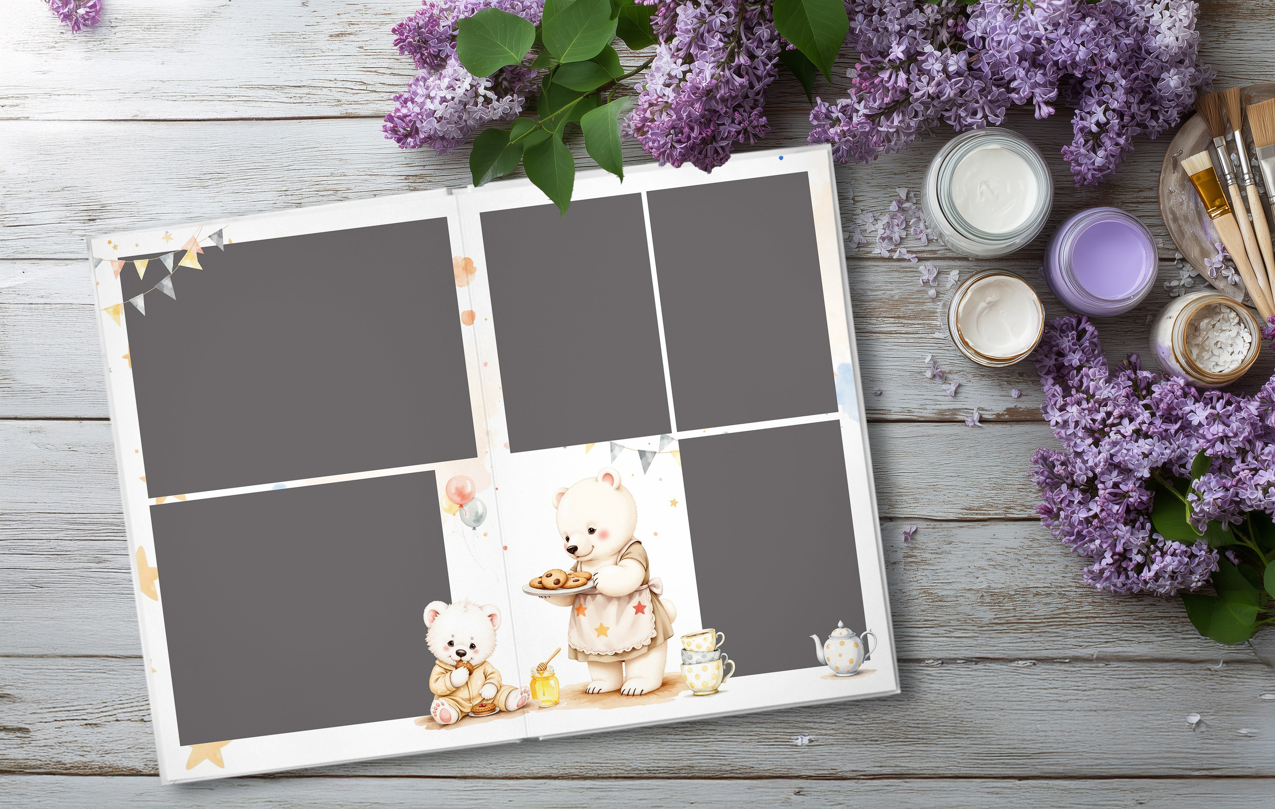 Дизайн Мишки. Выпускные альбомы в Подольске Москве и МО