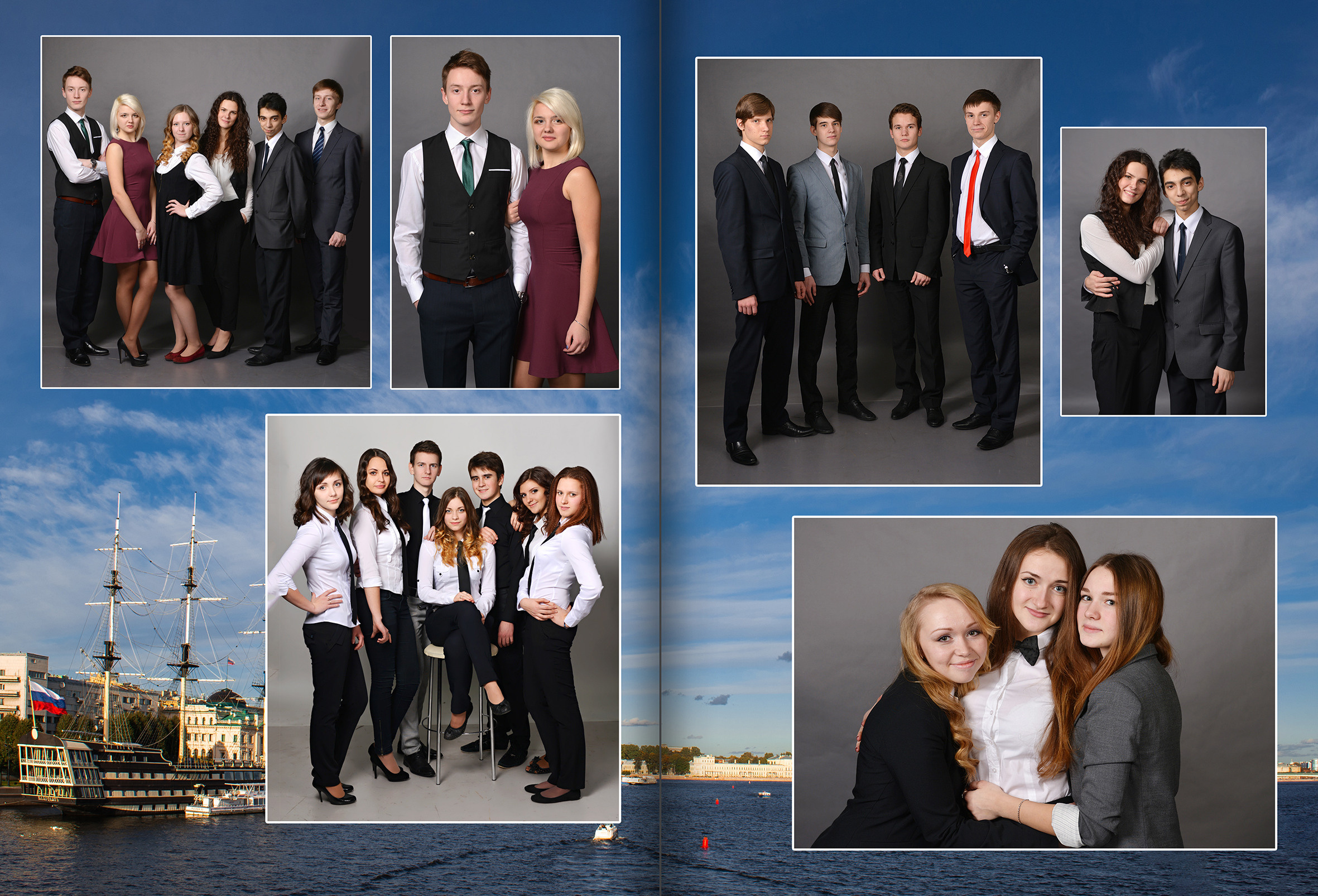 Оформление выпускного альбома  9 - 11 класс дизайн Любимый город. Выпускные альбомы — Студия Максимус Санкт-Петербург