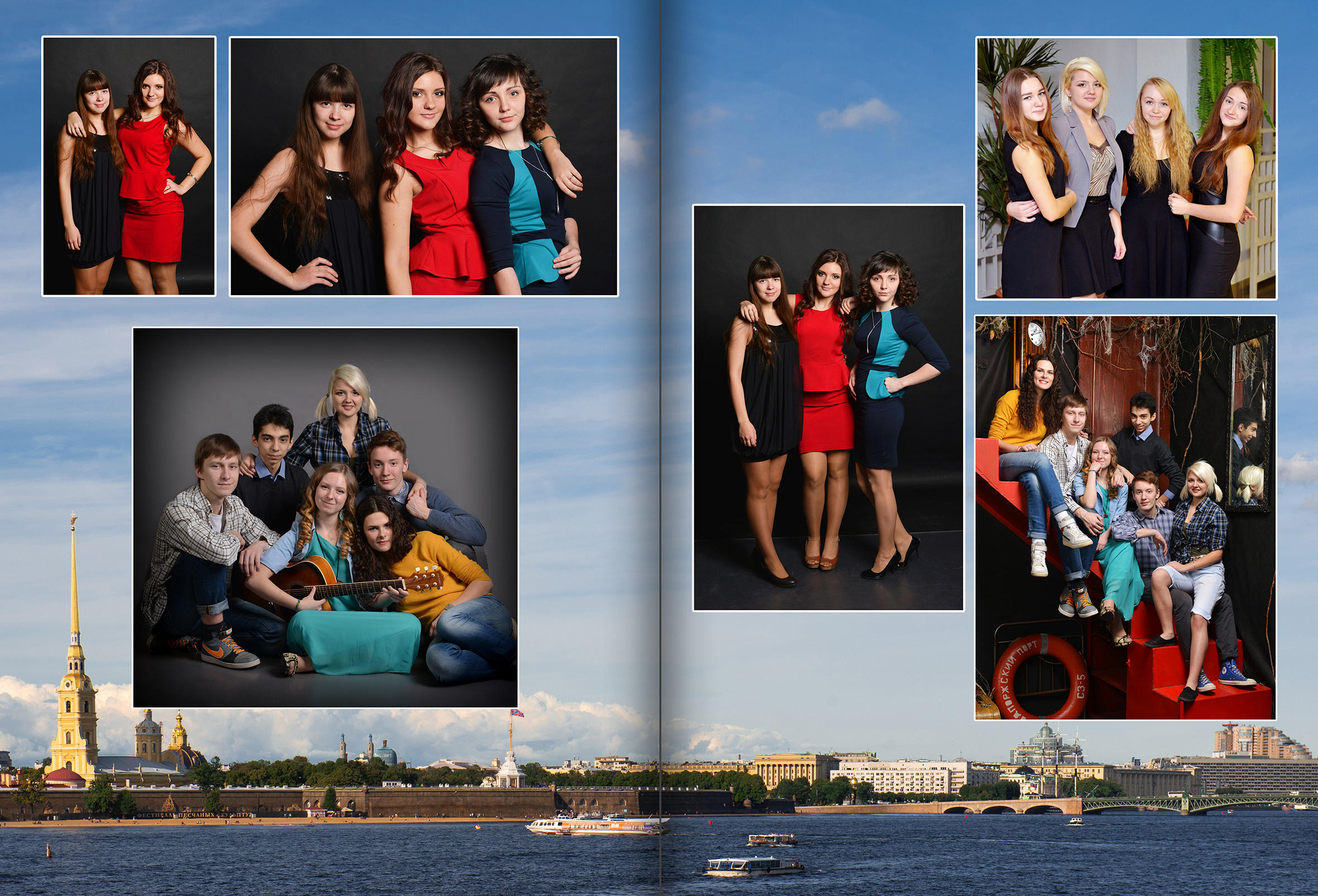 Оформление выпускного альбома  9 - 11 класс дизайн Любимый город. Выпускные альбомы — Студия Максимус Санкт-Петербург