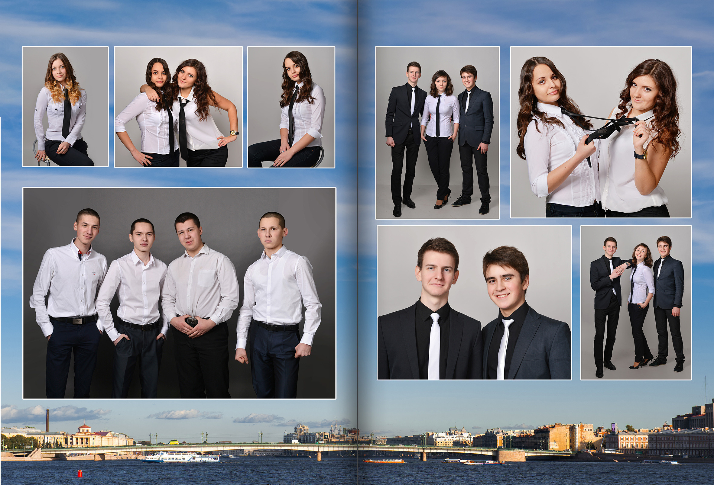 Оформление выпускного альбома  9 - 11 класс дизайн Любимый город. Выпускные альбомы — Студия Максимус Санкт-Петербург