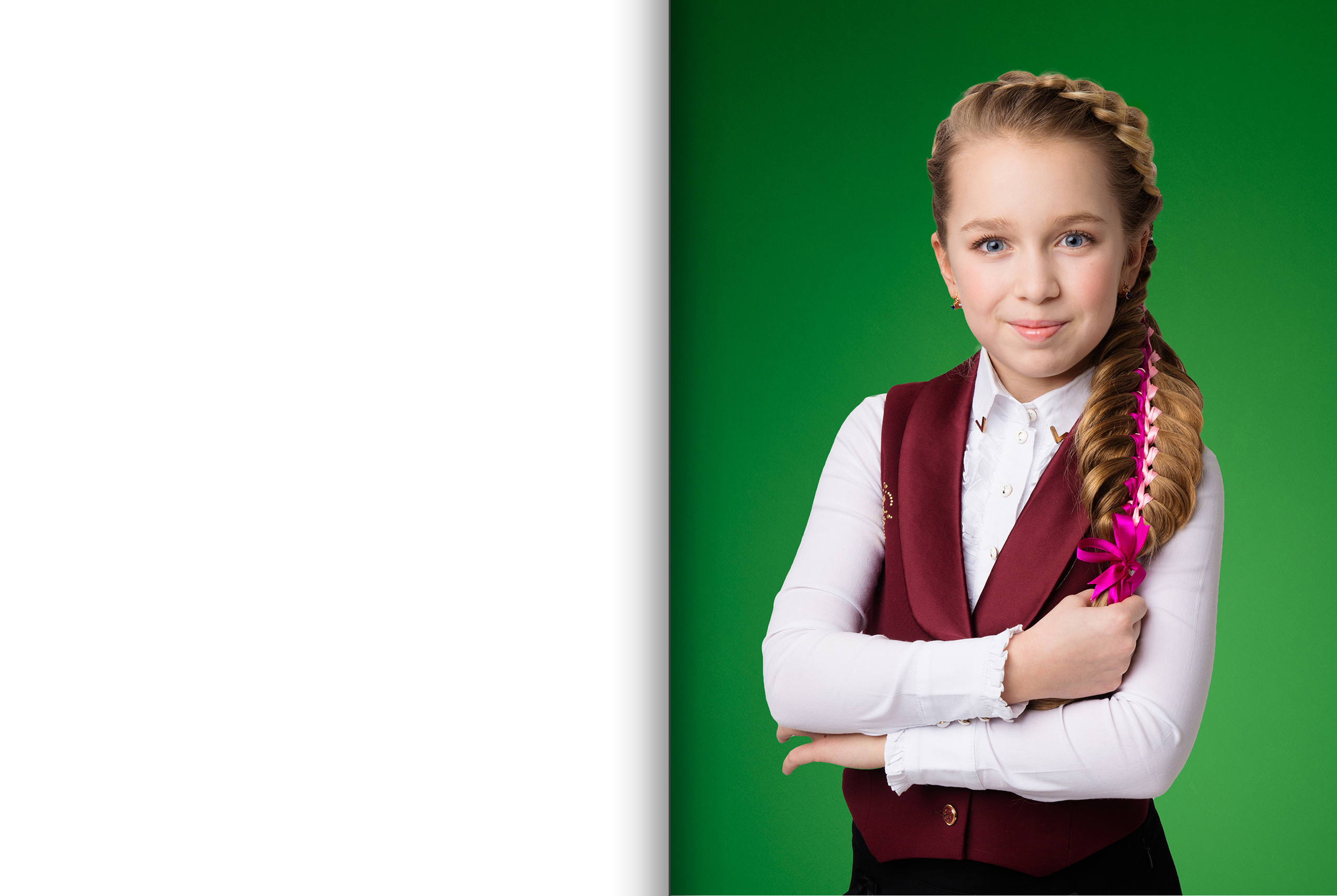 Дизайн большого альбома для 4 класса Белый. Выпускные альбомы — Студия Максимус Санкт-Петербург