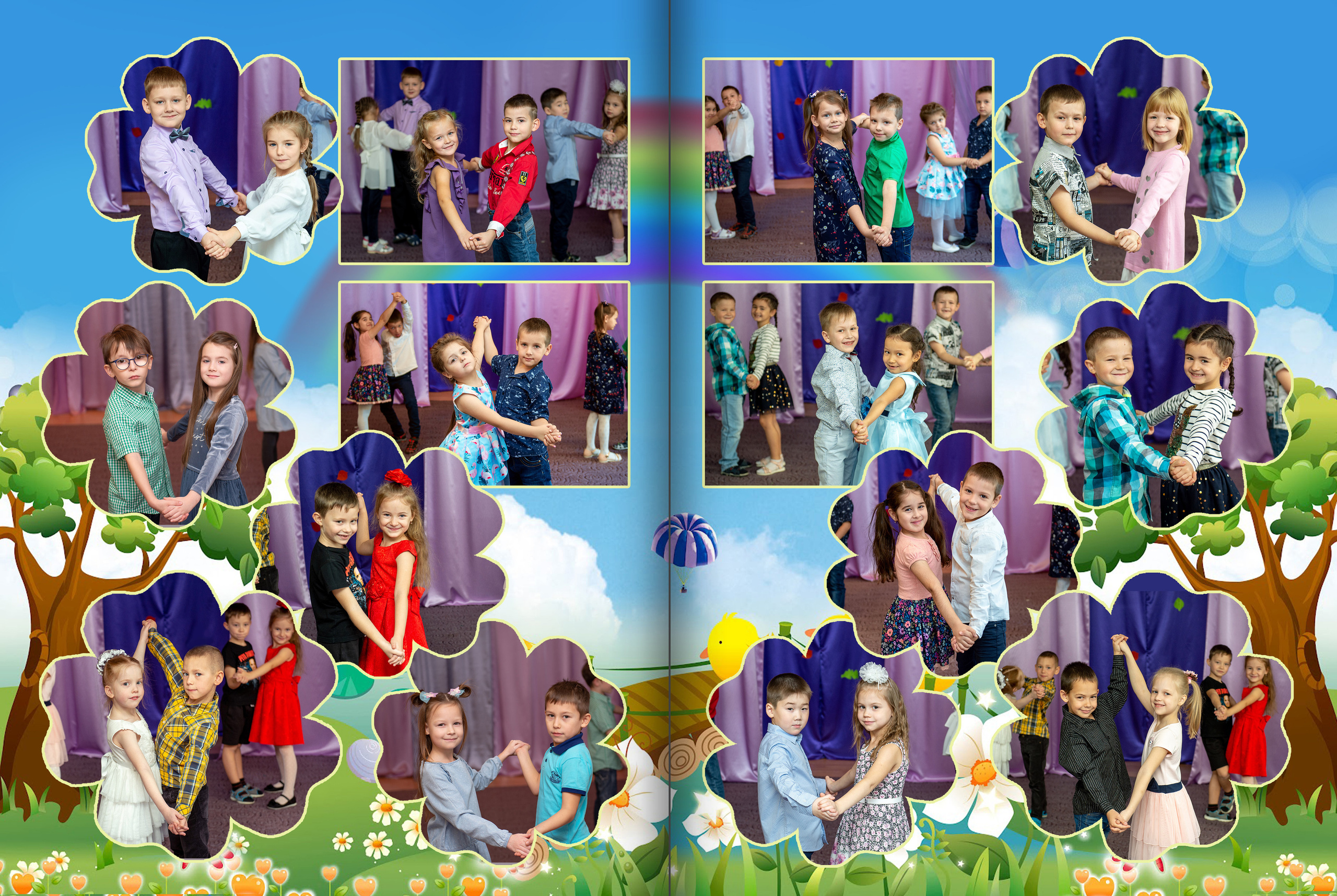 Дизайн фотоальбома РАдуга. Выпускные альбомы — Студия Максимус Санкт-Петербург