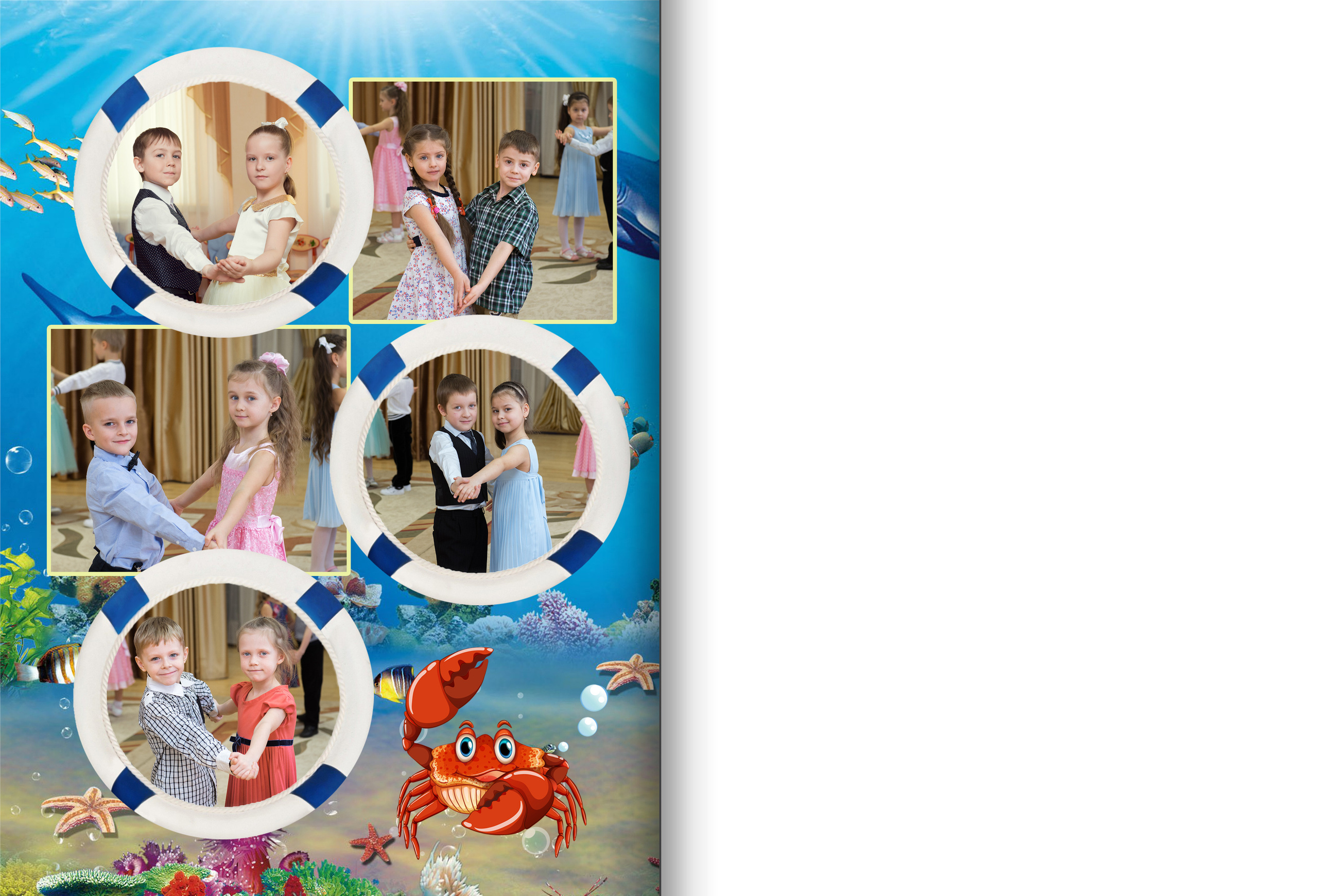 Дизайн фотоальбома Осьминожки. Выпускные альбомы — Студия Максимус Санкт-Петербург