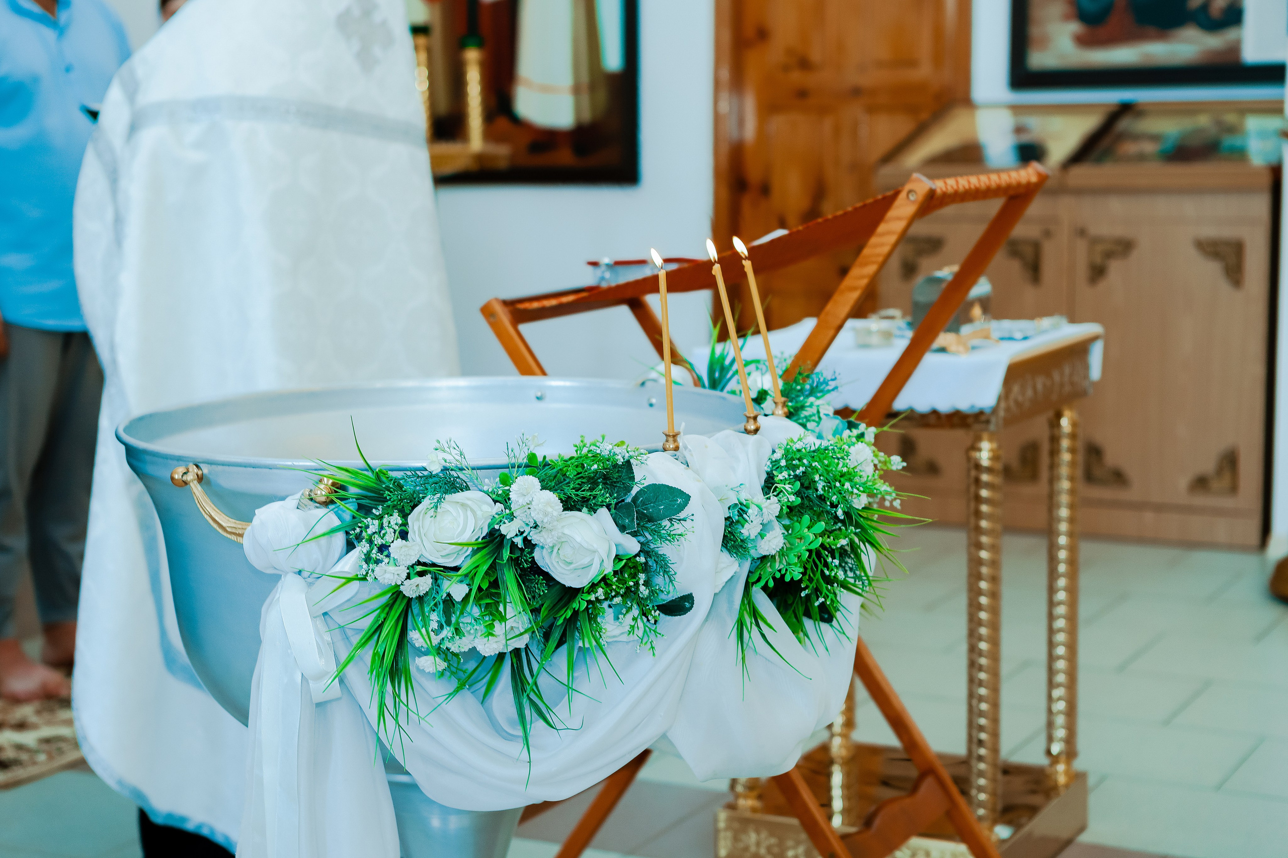 Таинство Крещения Отца и Дочери. Свадебный фотограф Евгения Фролова г. Каменск-Шахтинский, Донецк, Ростов