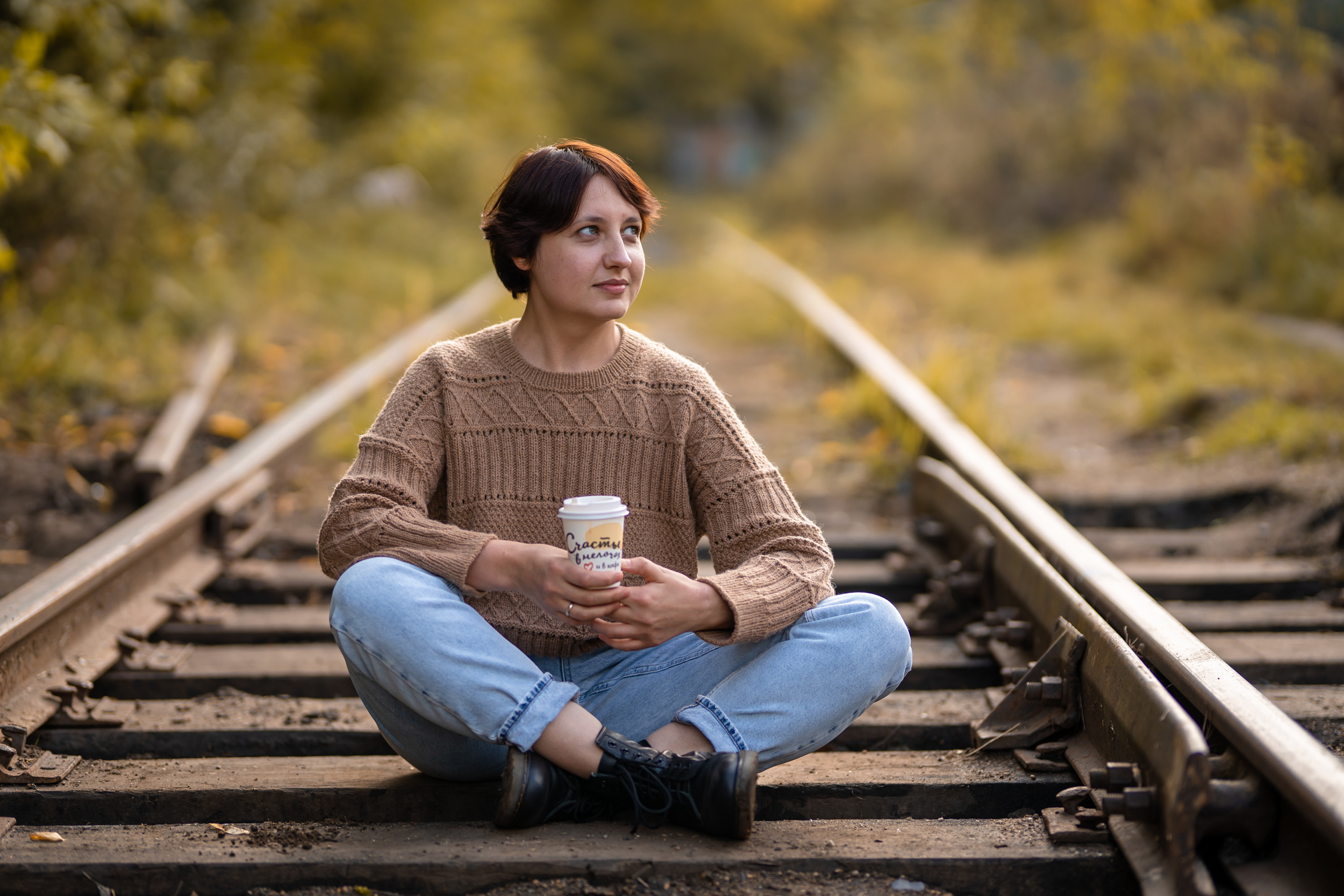 Съемка на железной дороге. Детский, семейный фотограф: newborn, беременность, годовасие, репортаж. Москва