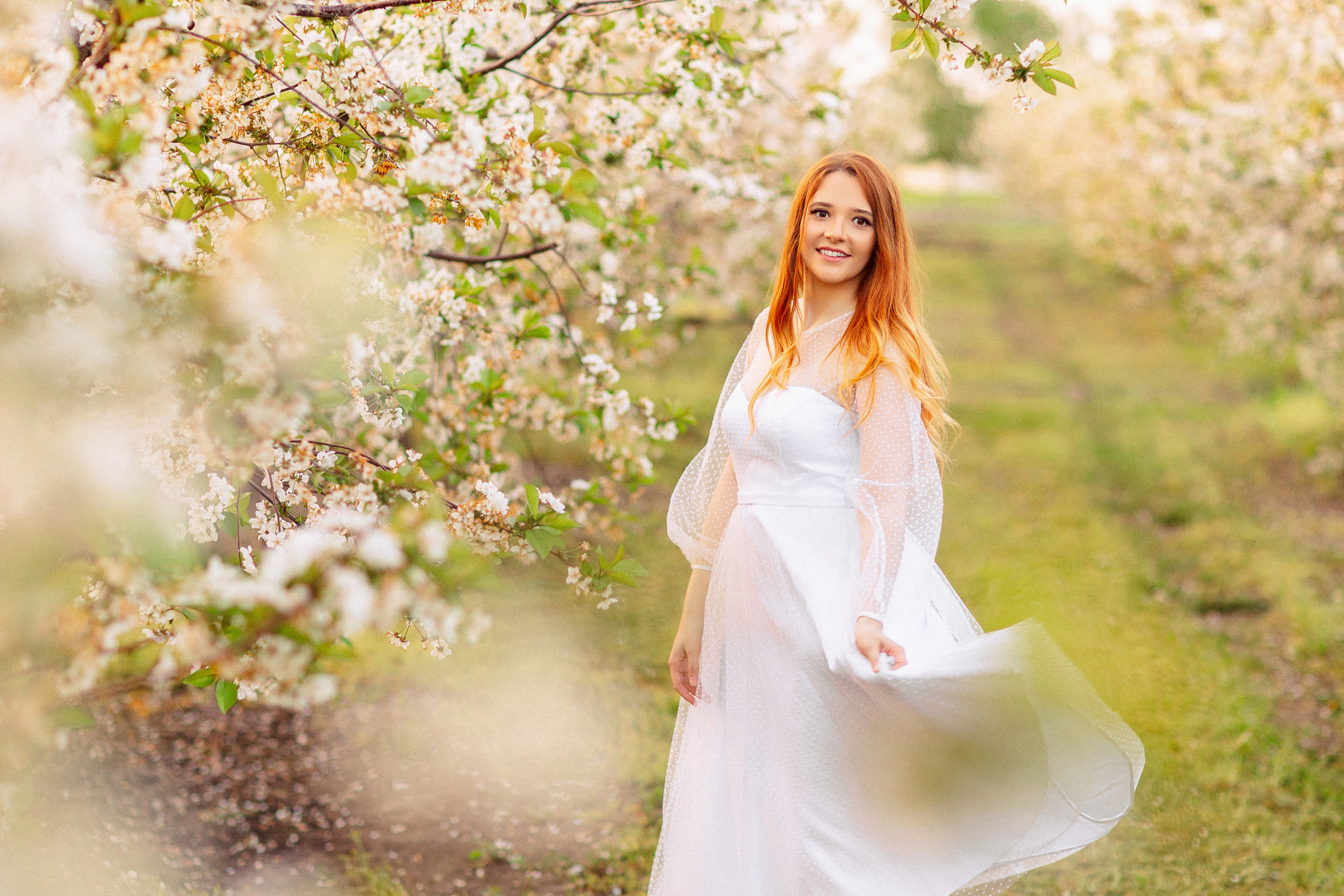 Фотосессия в цветущем саду, Краснодар. Семейный и детский фотограф в Краснодаре Анна Трашкова