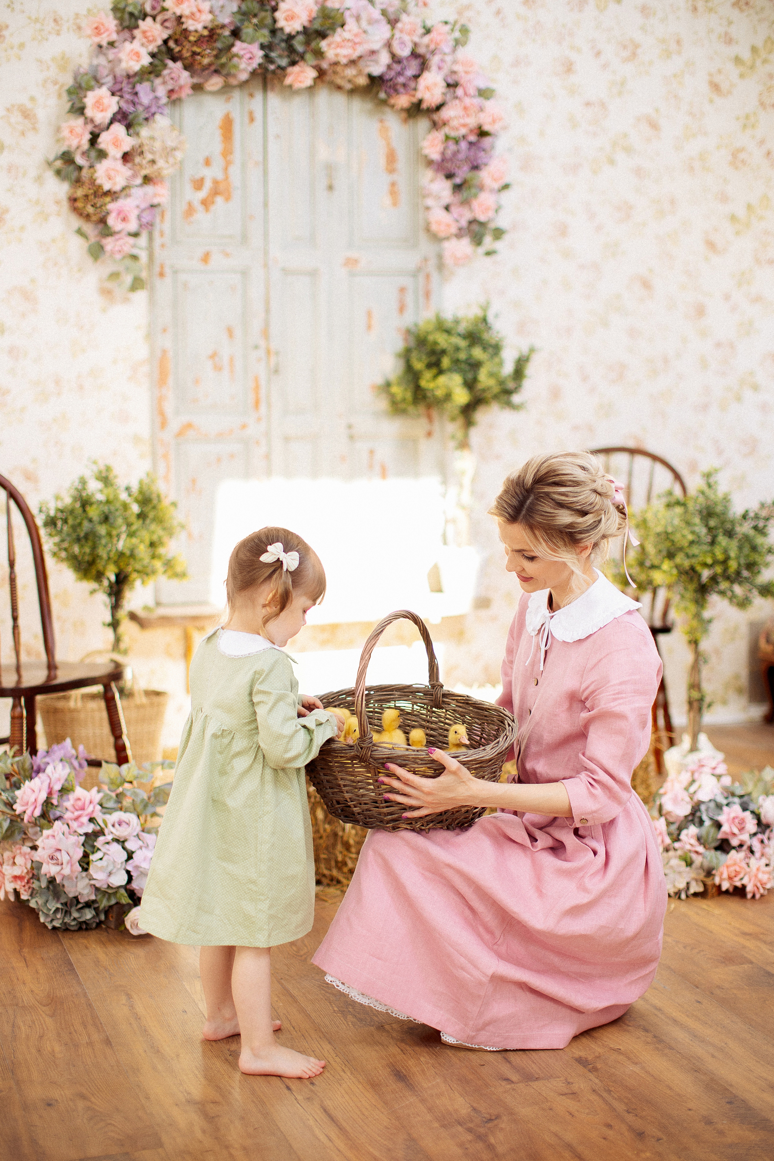 Пасха в стиле «Прованс», мама и дочки. Семейный и детский фотограф в Краснодаре Анна Трашкова