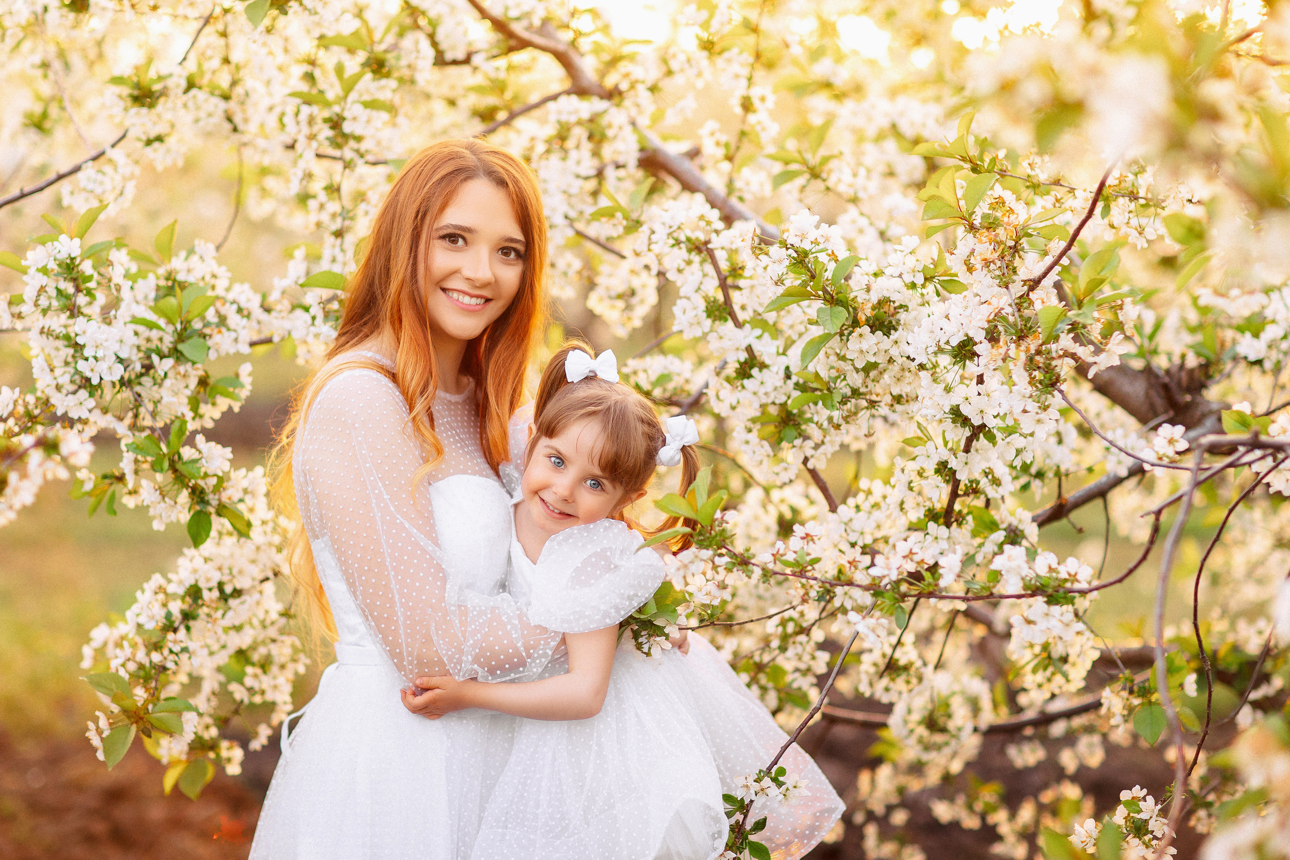 Фотосессия в цветущем саду, Краснодар. Семейный и детский фотограф в Краснодаре Анна Трашкова