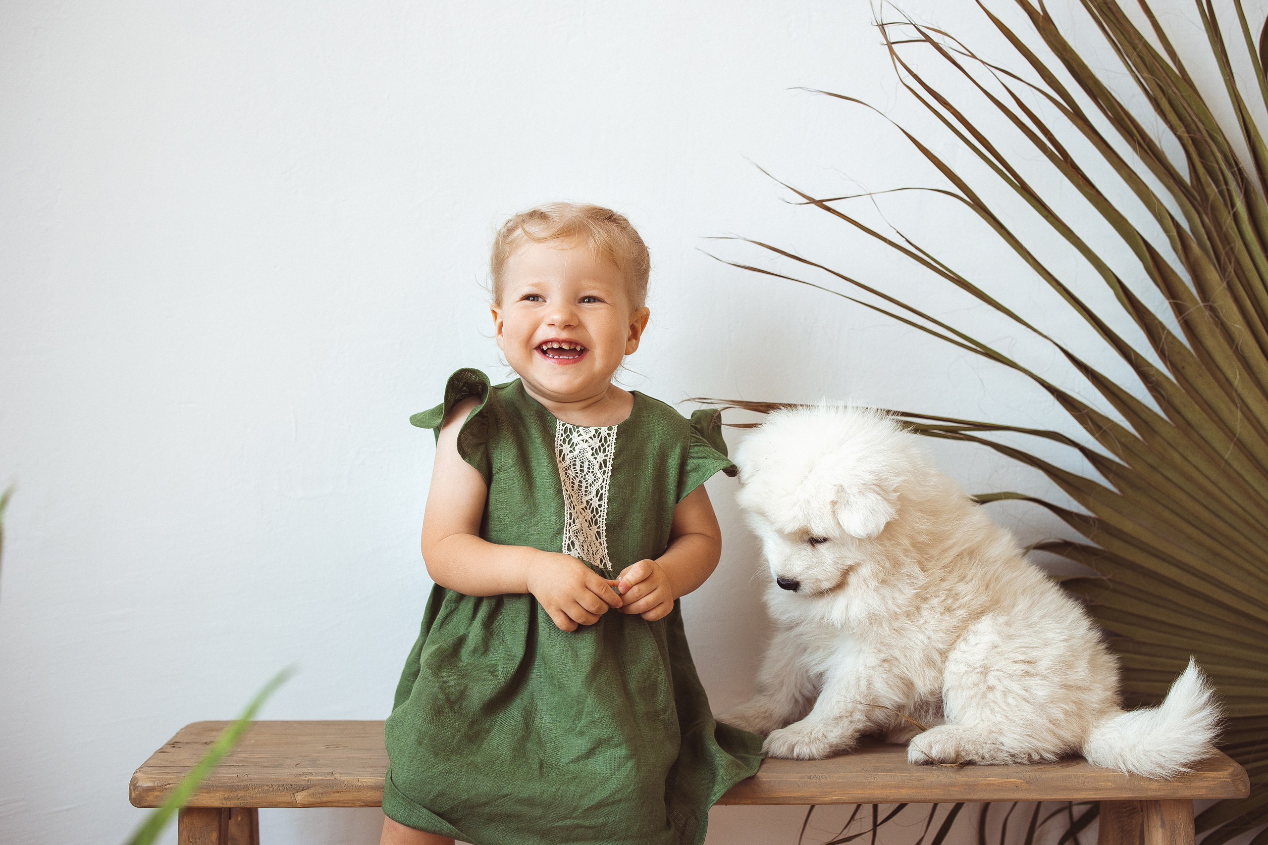 С щенками. Семейный и детский фотограф в Краснодаре Анна Трашкова