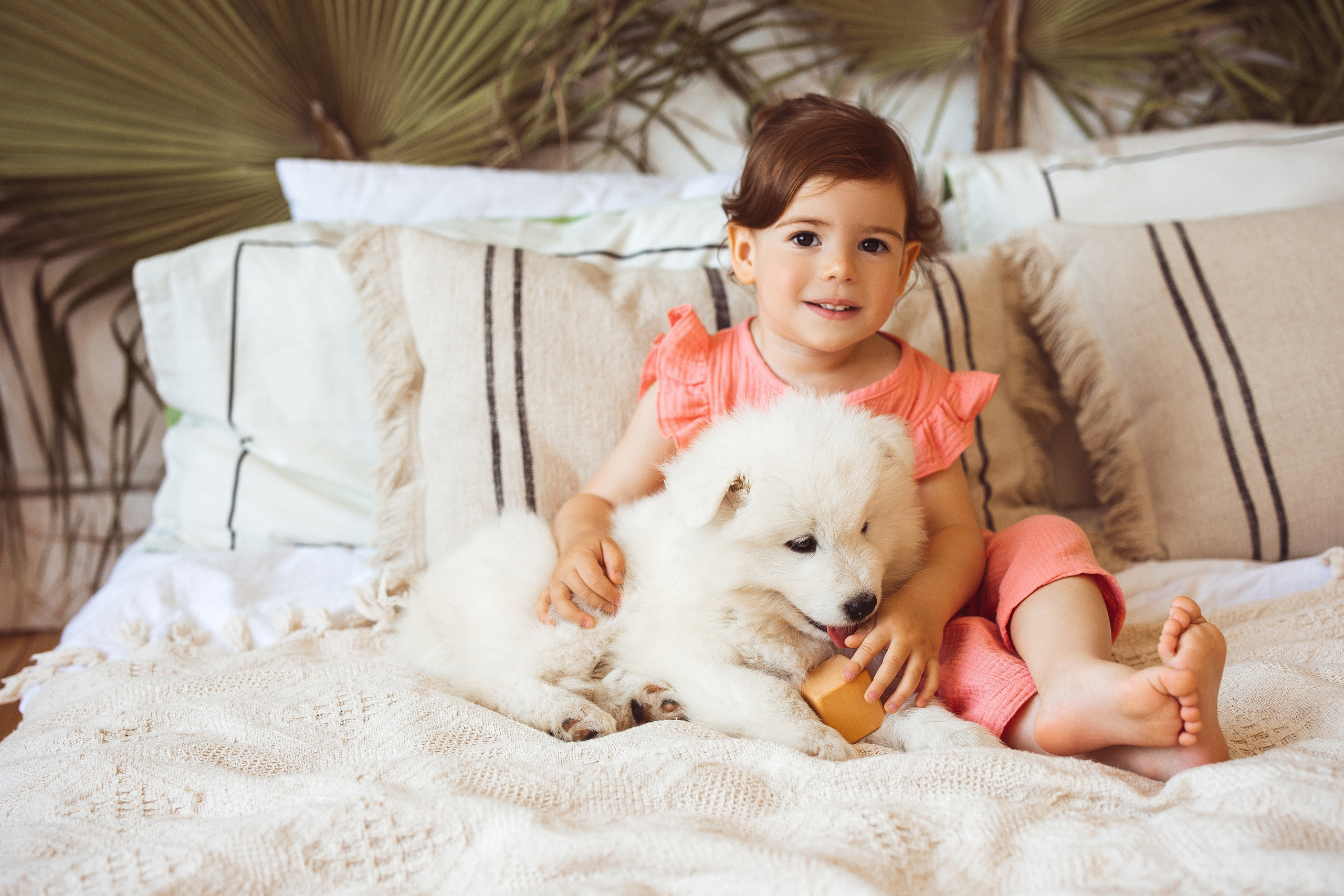 С щенками. Семейный и детский фотограф в Краснодаре Анна Трашкова