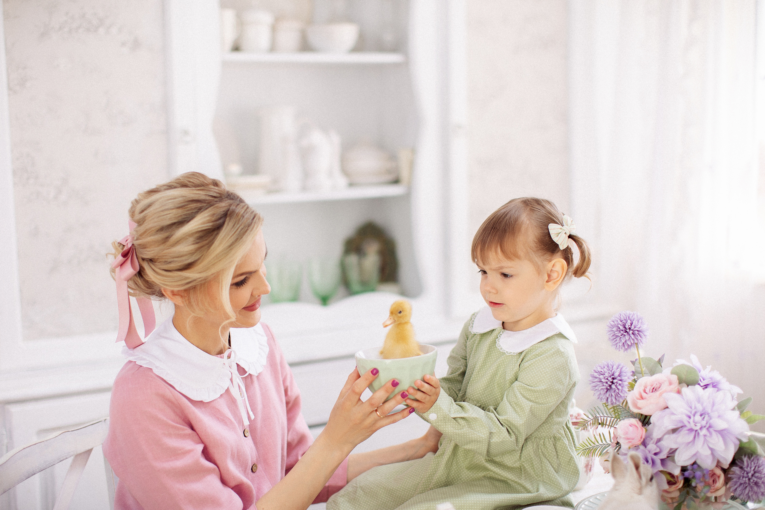 Пасха в стиле «Прованс», мама и дочки. Семейный и детский фотограф в Краснодаре Анна Трашкова
