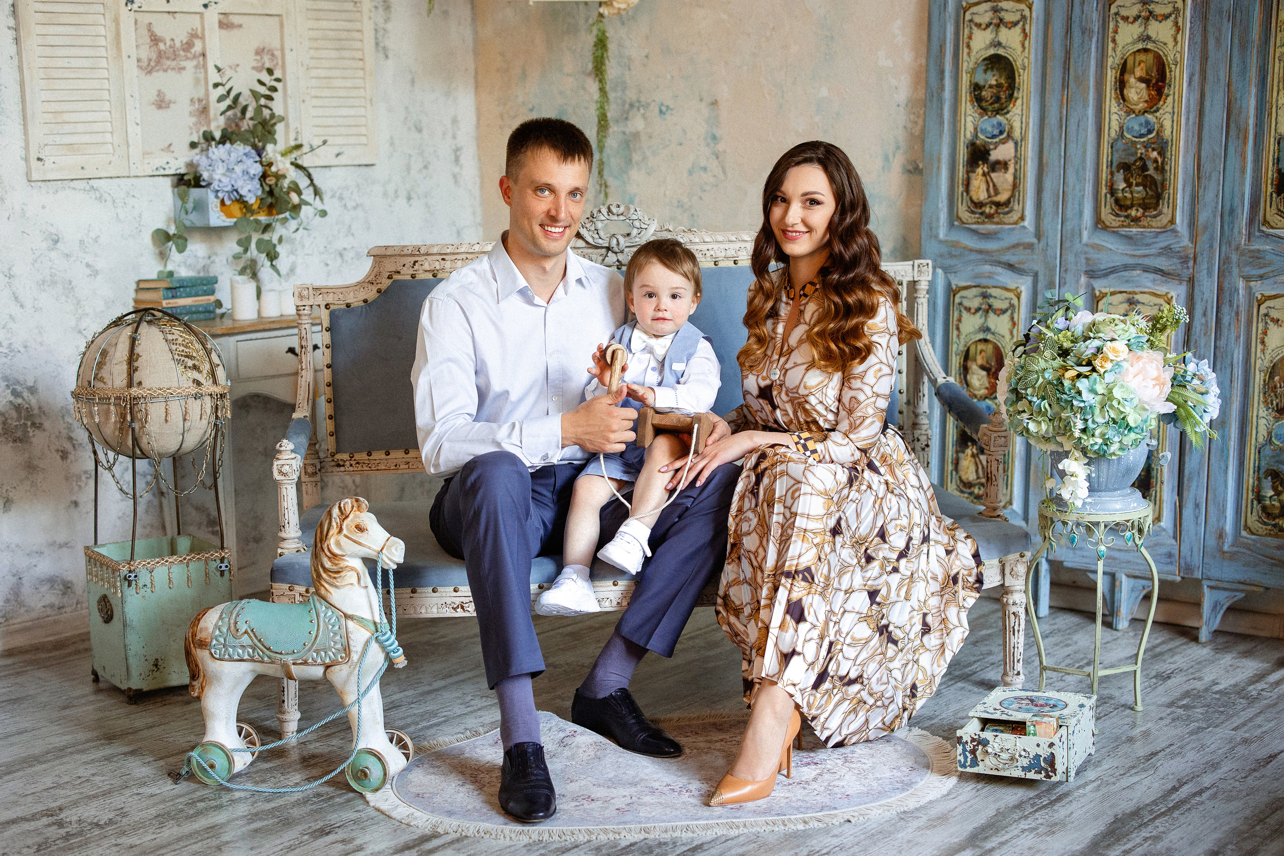 Андрюше 2 годика, Фотостудия «Винтаж». Семейный и детский фотограф в Краснодаре Анна Трашкова