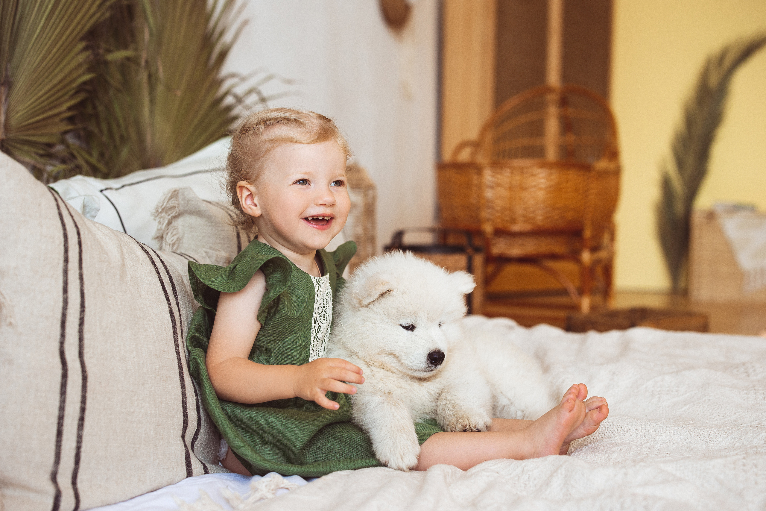 С щенками. Семейный и детский фотограф в Краснодаре Анна Трашкова
