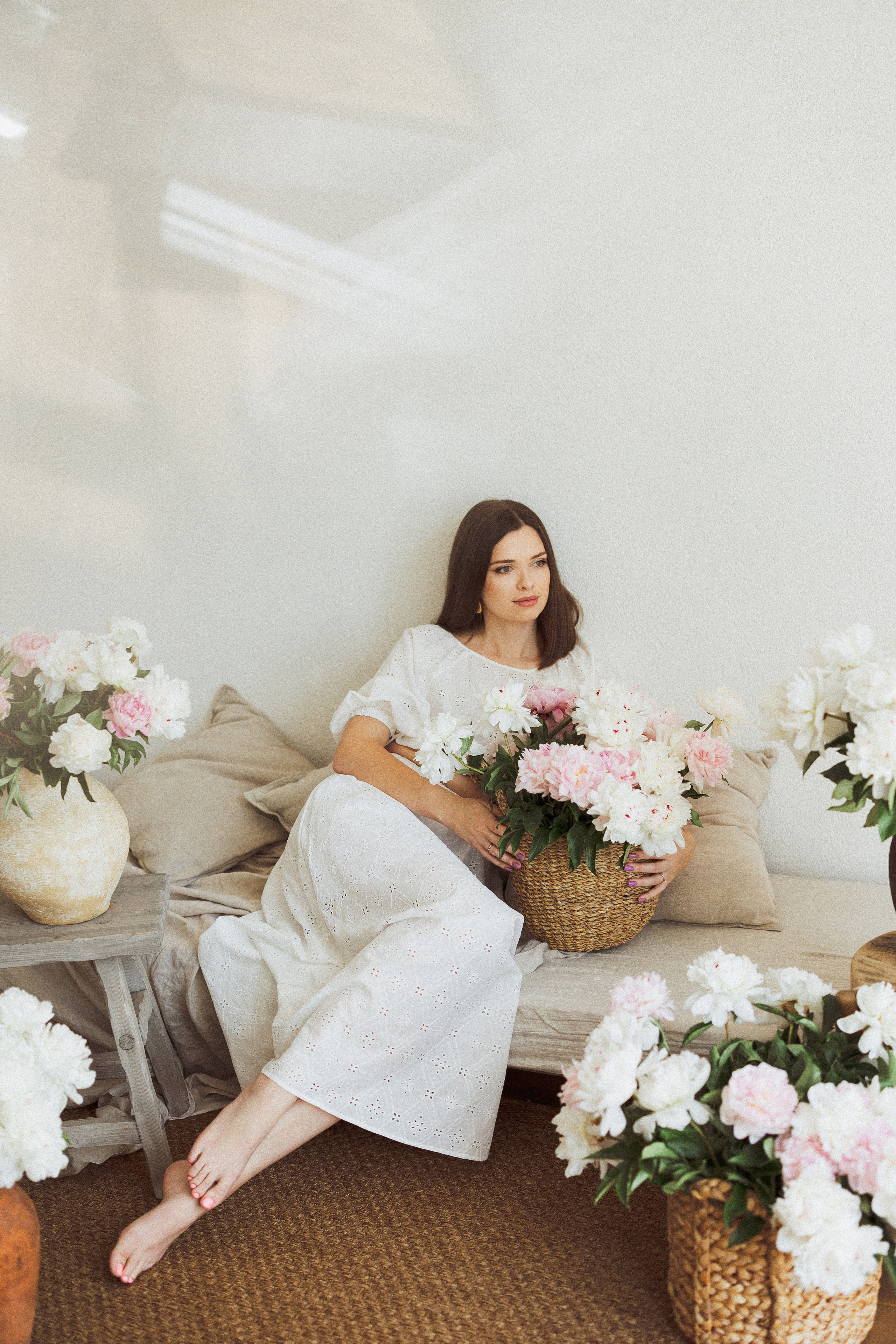 Алина и Дана, Пионы. Семейный и детский фотограф в Краснодаре Анна Трашкова