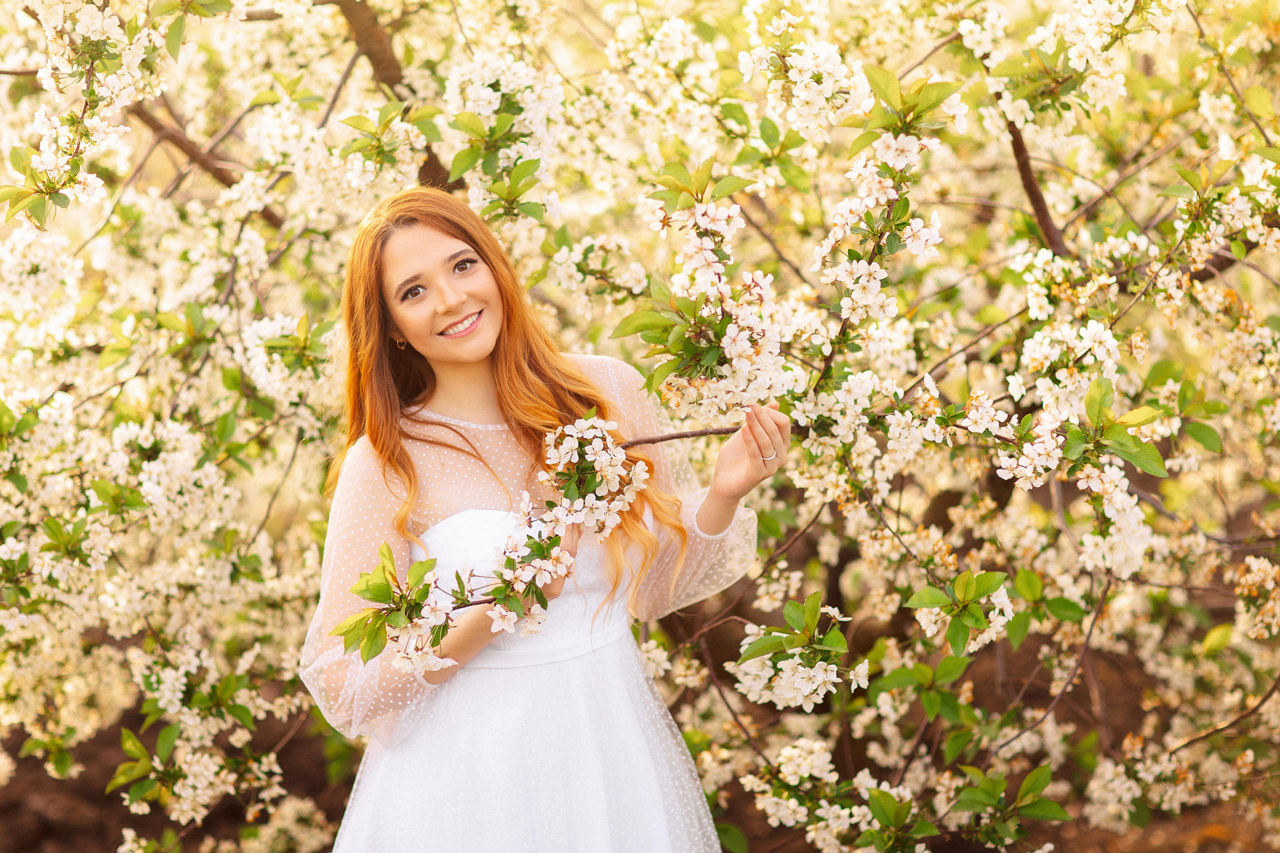 Фотосессия в цветущем саду, Краснодар. Семейный и детский фотограф в Краснодаре Анна Трашкова