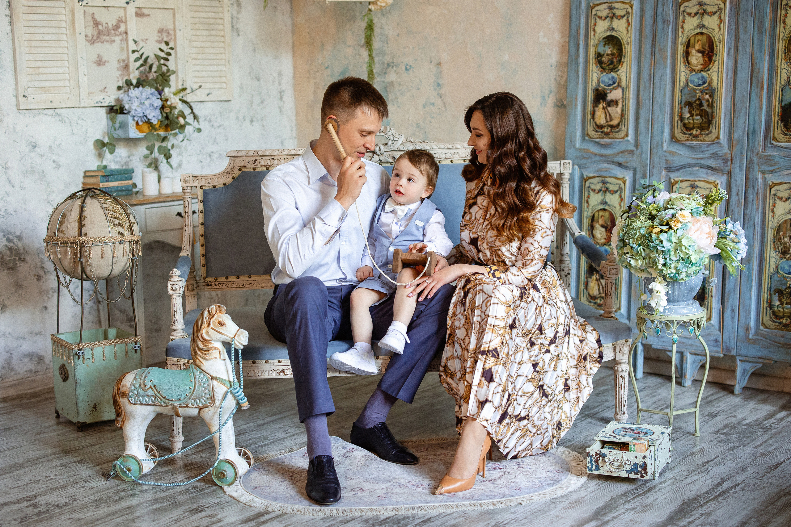 Андрюше 2 годика, Фотостудия «Винтаж». Семейный и детский фотограф в Краснодаре Анна Трашкова