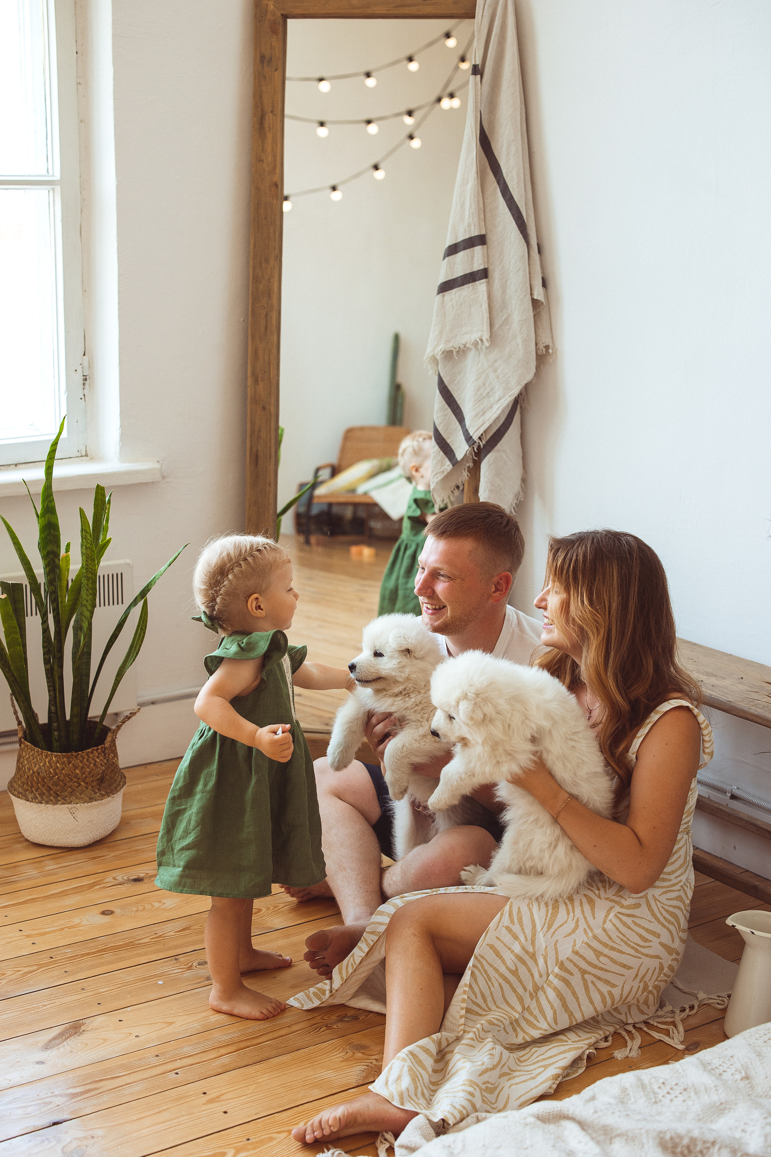 С щенками. Семейный и детский фотограф в Краснодаре Анна Трашкова