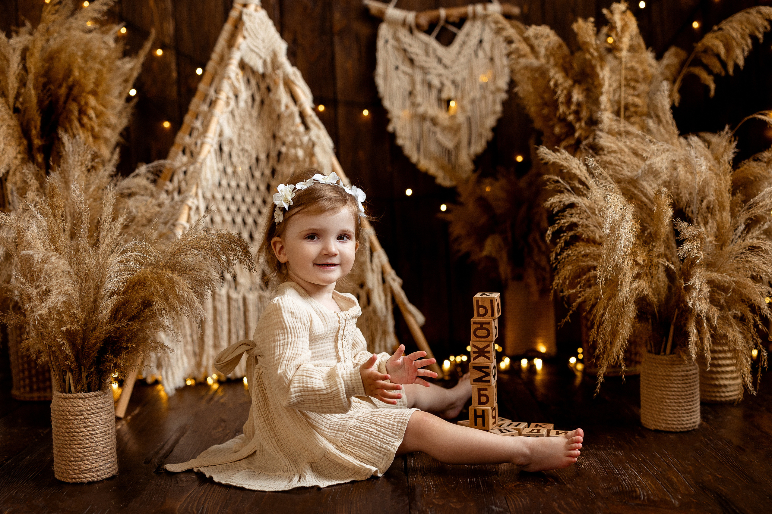 Бохо на тёмном. Семейный и детский фотограф в Краснодаре Анна Трашкова
