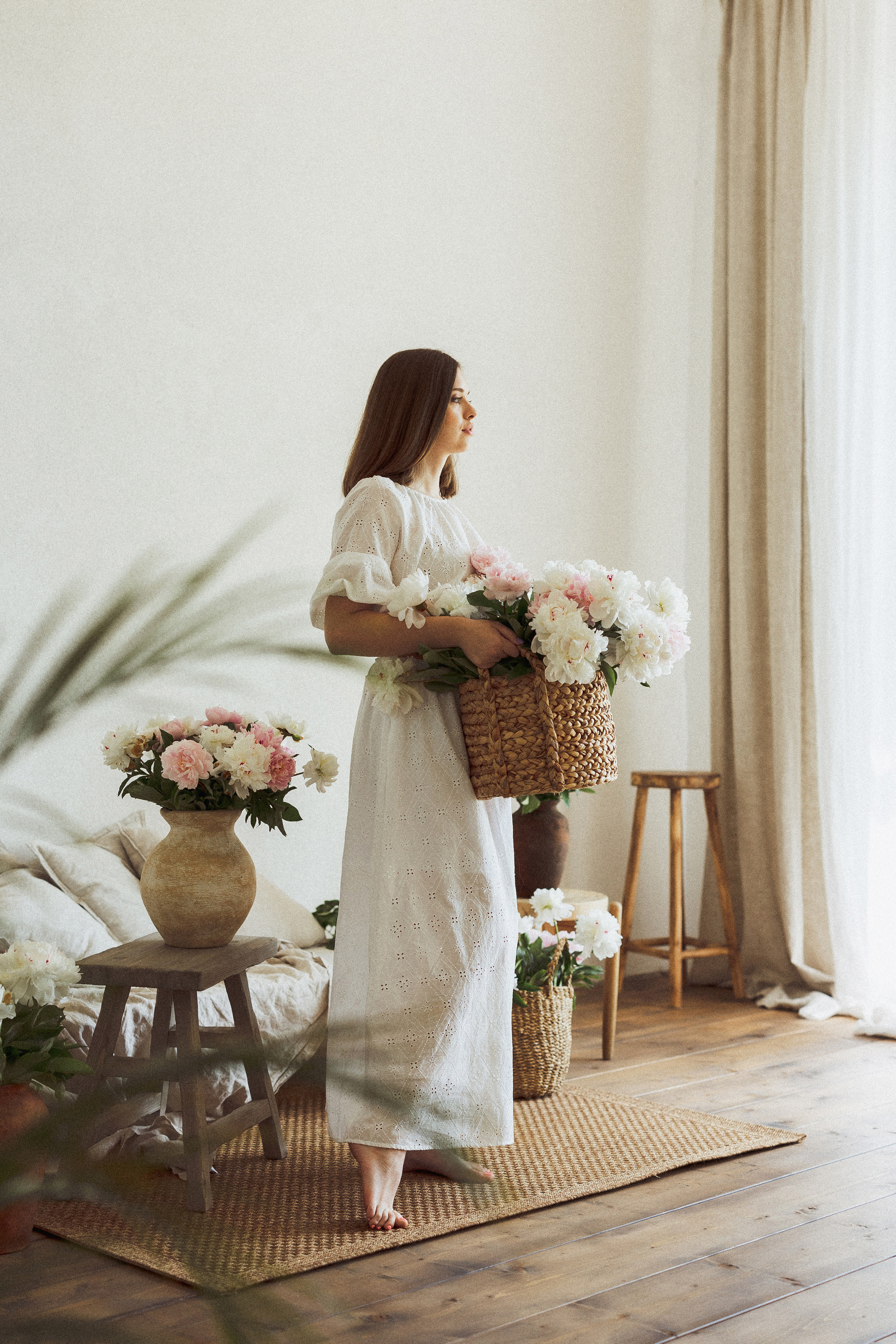 Алина и Дана, Пионы. Семейный и детский фотограф в Краснодаре Анна Трашкова