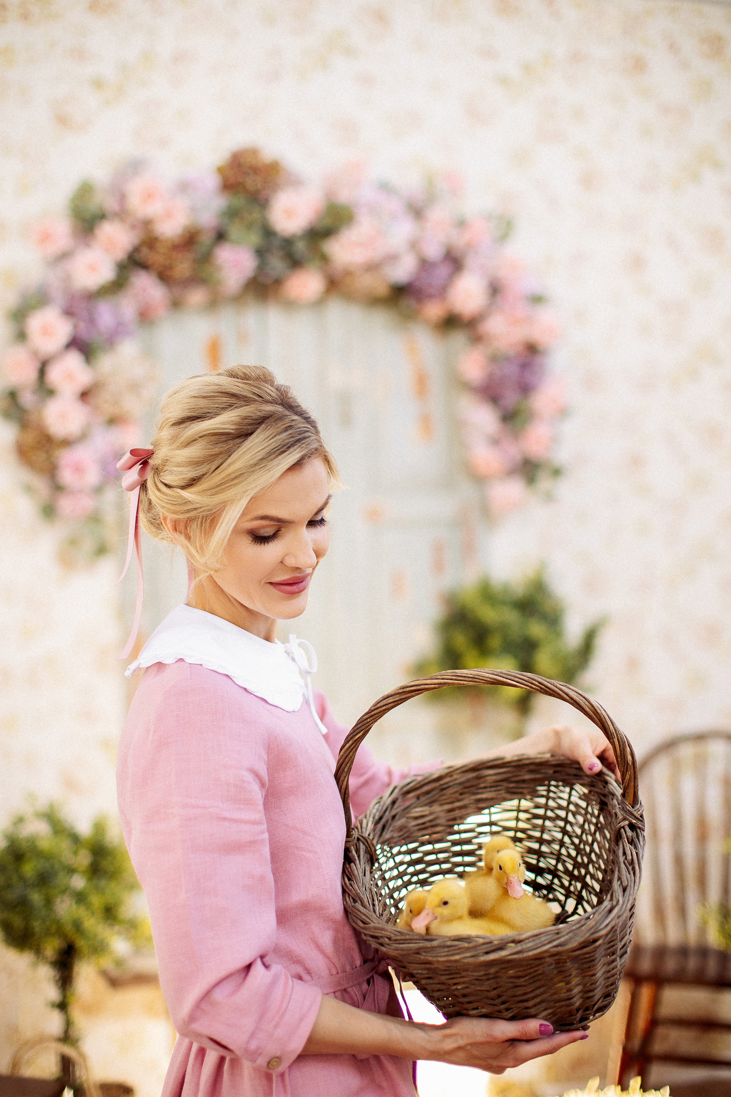 Пасха в стиле «Прованс», мама и дочки. Семейный и детский фотограф в Краснодаре Анна Трашкова