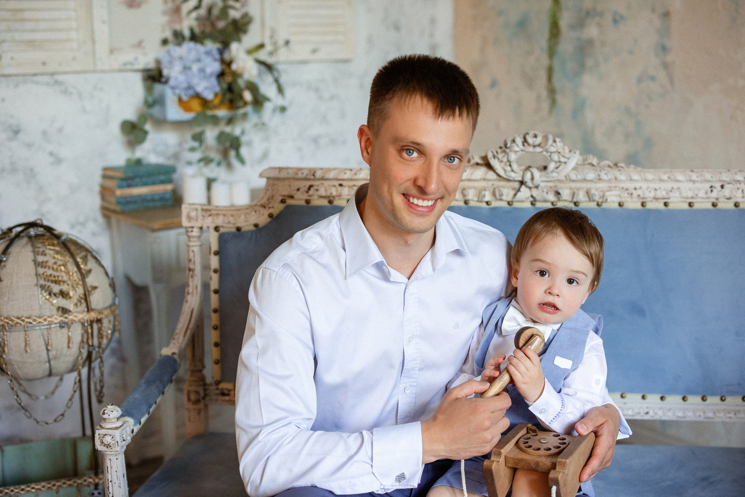 Андрюше 2 годика, Фотостудия «Винтаж». Семейный и детский фотограф в Краснодаре Анна Трашкова