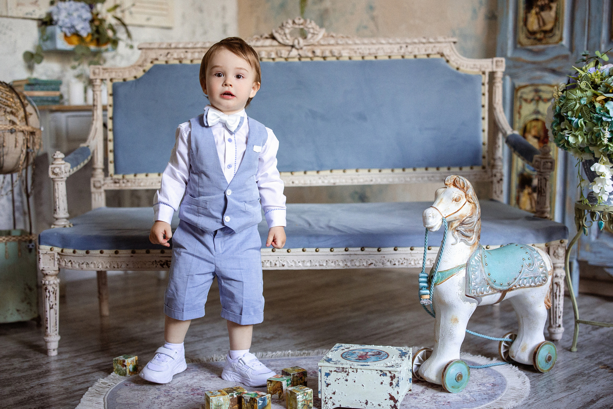 Андрюше 2 годика, Фотостудия «Винтаж». Семейный и детский фотограф в Краснодаре Анна Трашкова