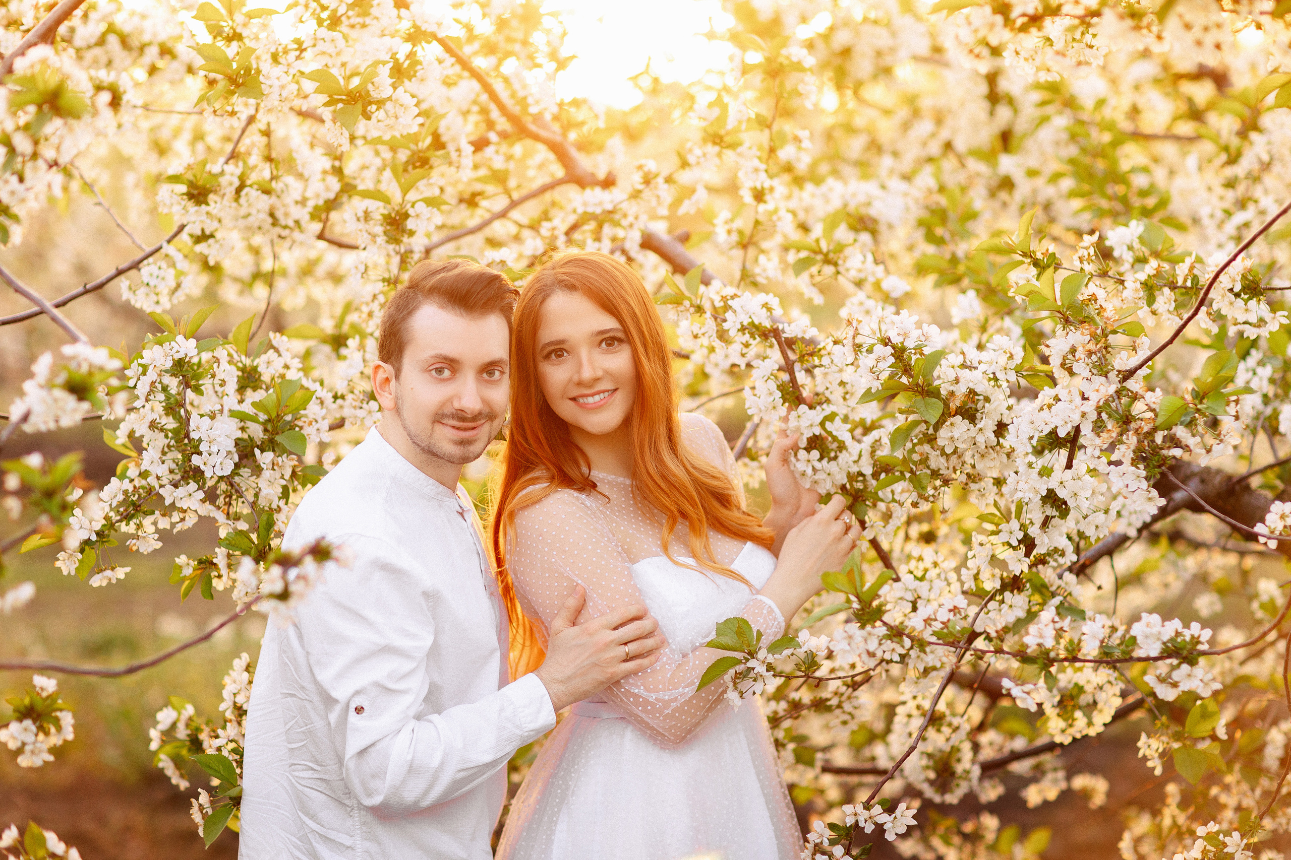 Фотосессия в цветущем саду, Краснодар. Семейный и детский фотограф в Краснодаре Анна Трашкова