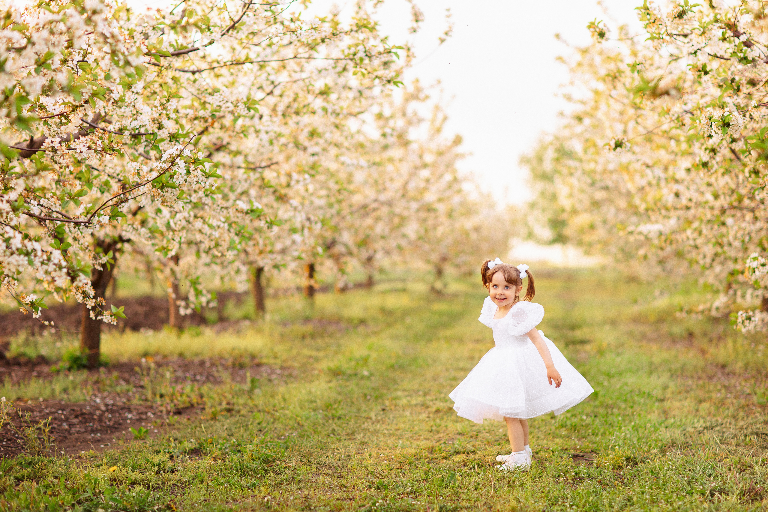 Фотосессия в цветущем саду, Краснодар. Семейный и детский фотограф в Краснодаре Анна Трашкова