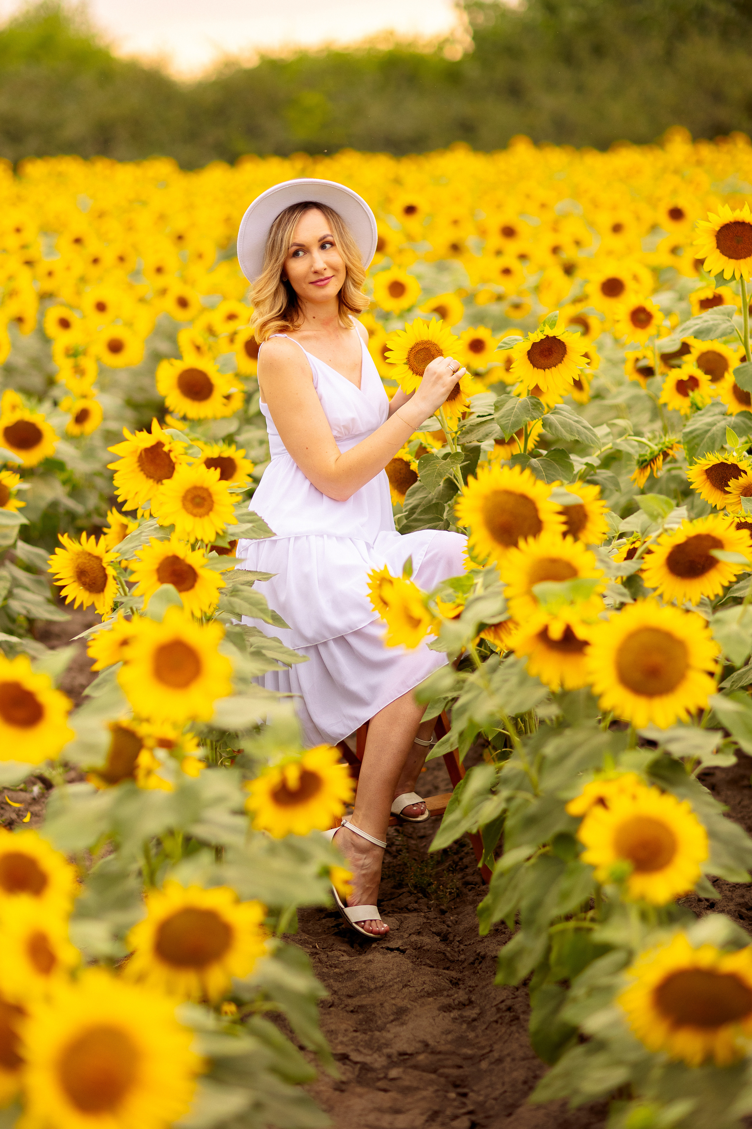 Фотосессия в подсолнухах в Краснодаре. Семейный и детский фотограф в Краснодаре Анна Трашкова