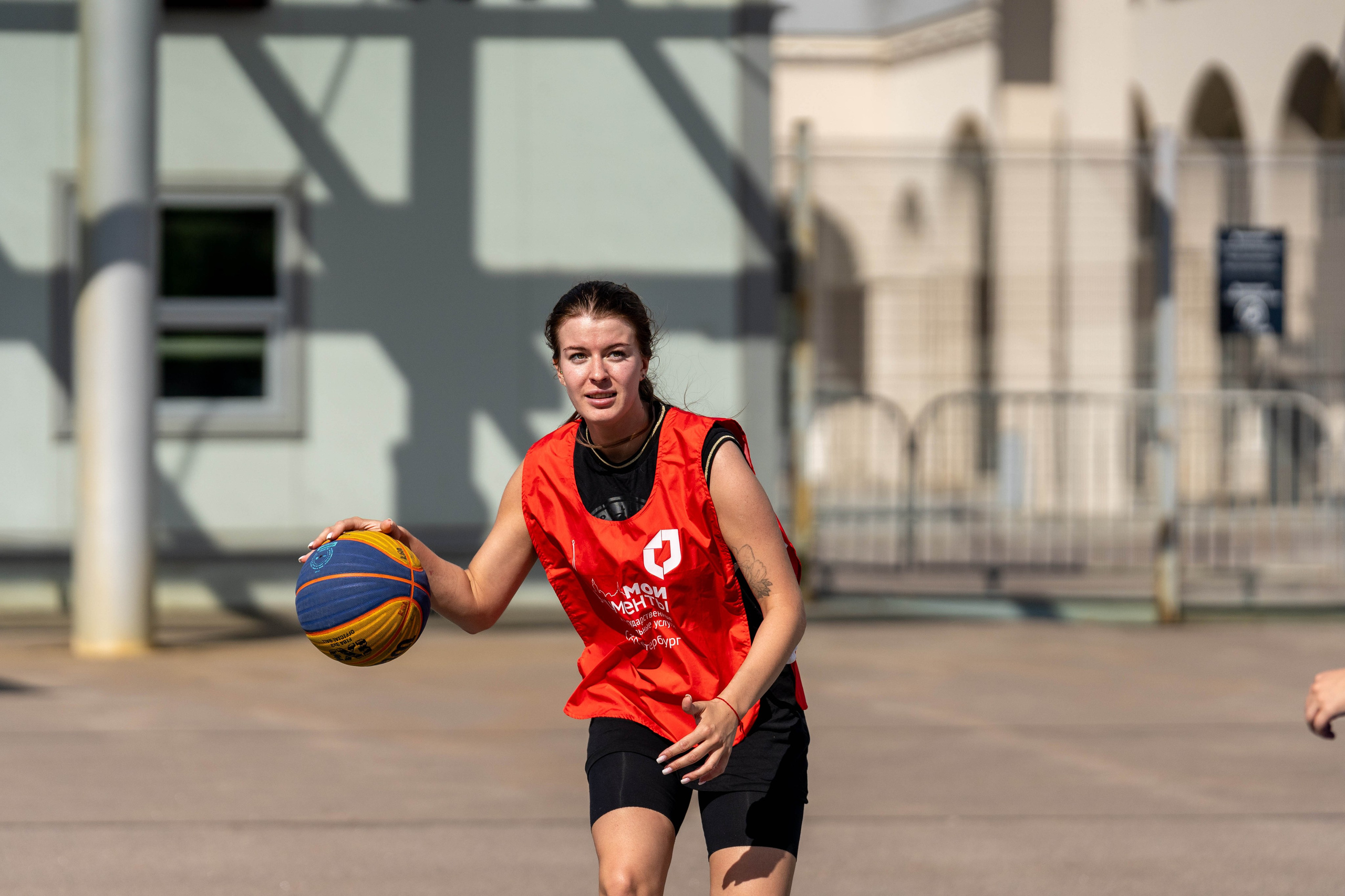 Репортажная спортивная съёмка баскетбольного матча 3×3 в Санкт-Петербурге