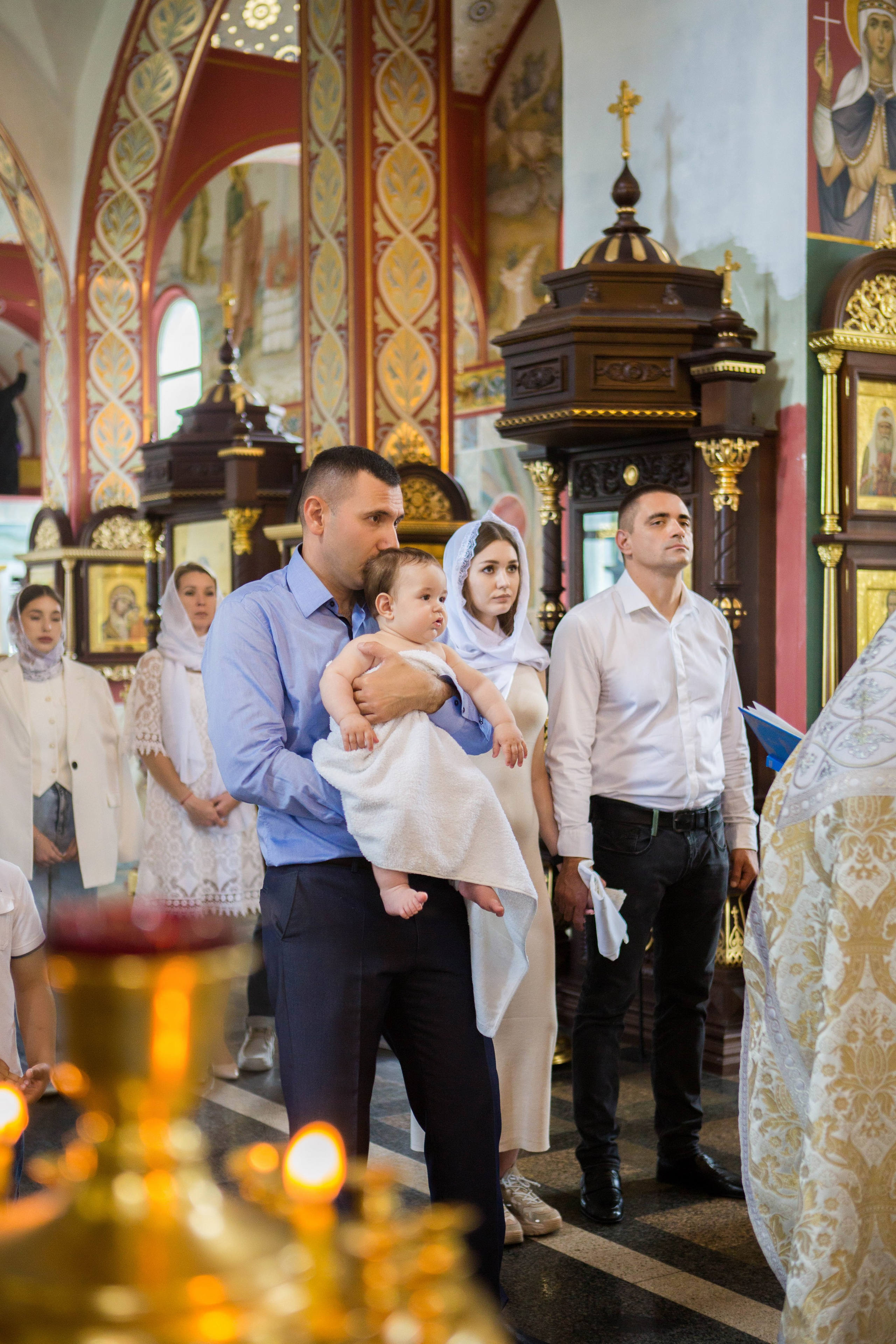 Крещение Александра. Храм Святого Духа. Свадебный семейный и детский фотограф в Краснодаре Карина Федоровская