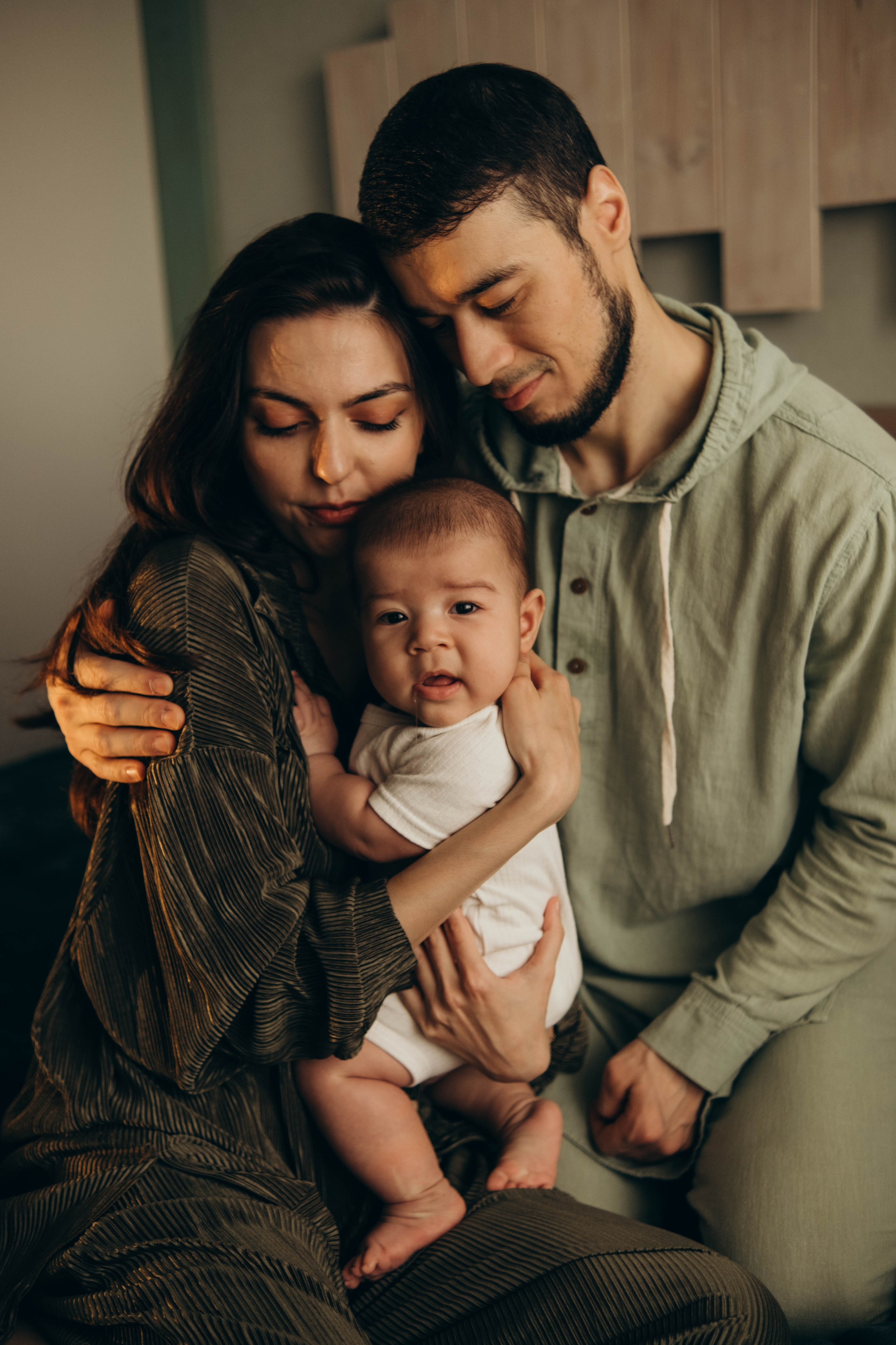 Малышка Эми с мамой и папой. Фотограф Евгения Войко Тюмень