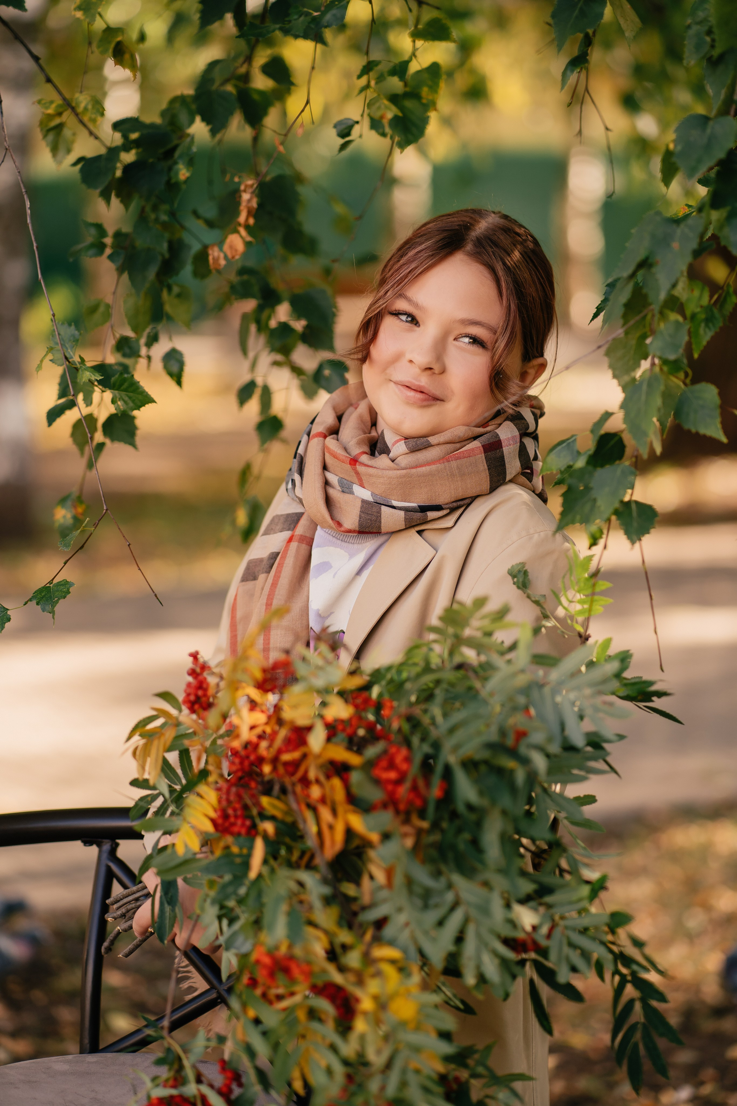 Осенняя фотосессия для школьников. Выпускные альбомы в городе Кирове. Фотограф Екатерина Невская