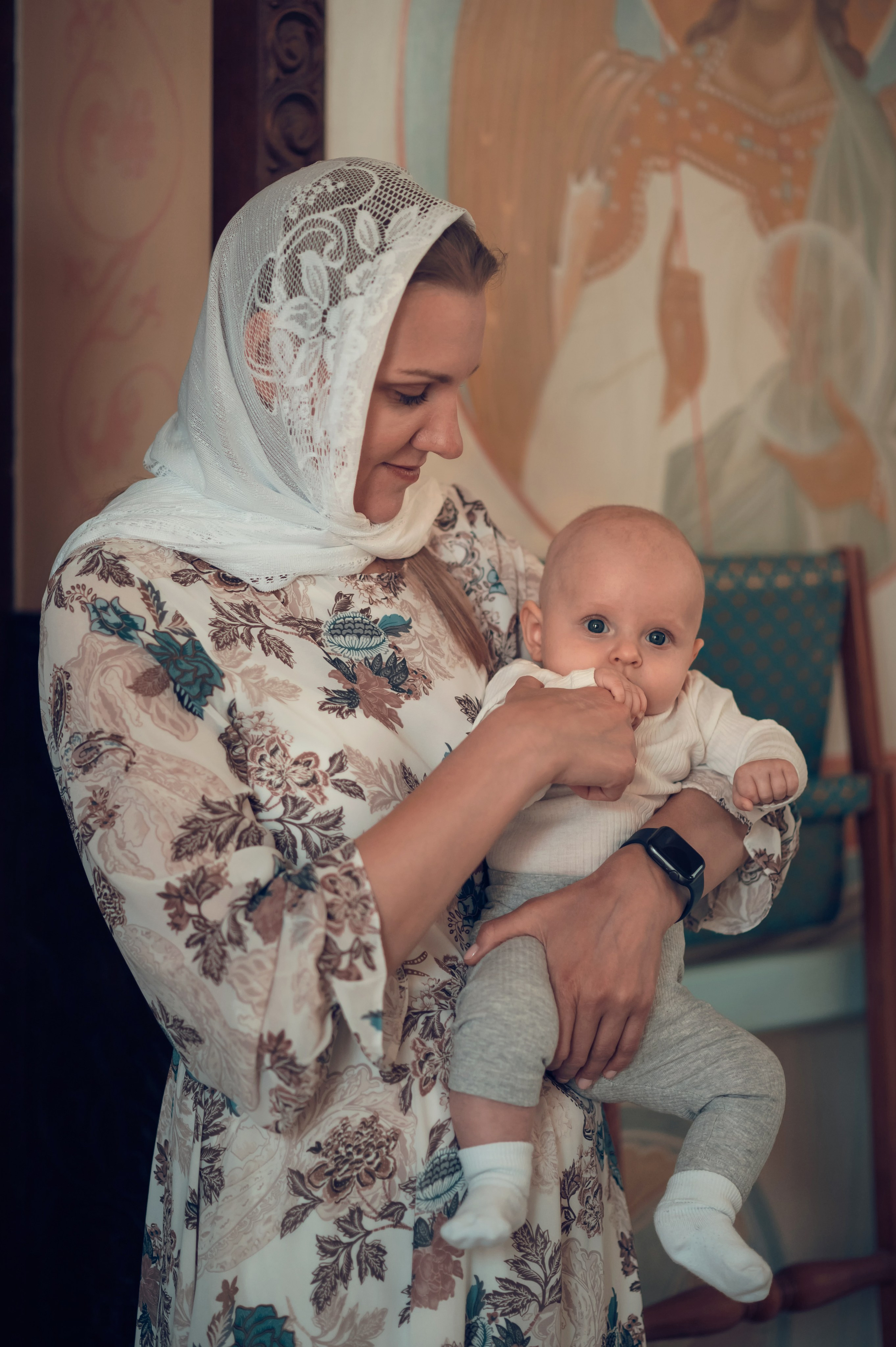 Таинство Крещения Крестовоздвиженский храм. Семейный фотограф Олеся Батурина Рязань